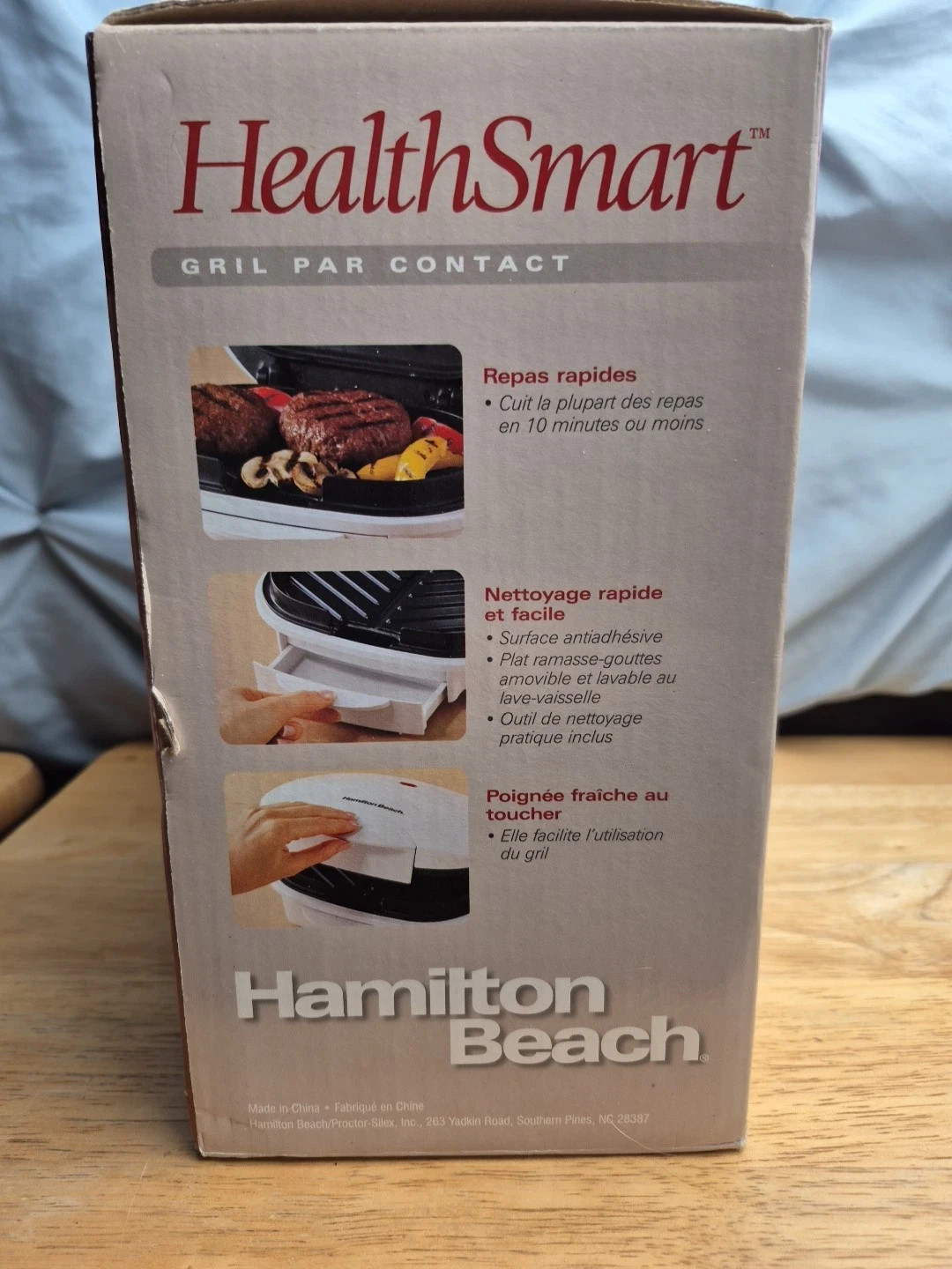Hamilton Beach Health Smart Model #25219 Contact Grill w Drip Tray & Recipes