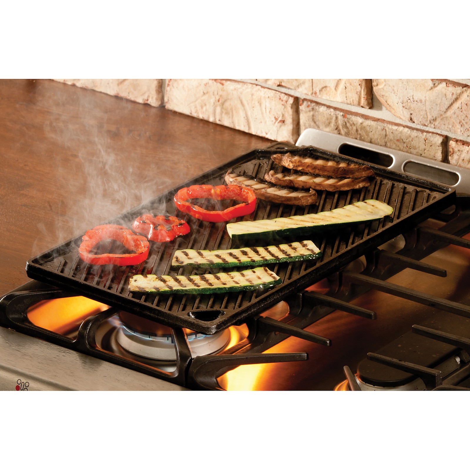 Lodge Reversible Cast Iron Grill/Griddle Pan, 16.75in. x 9.5in.