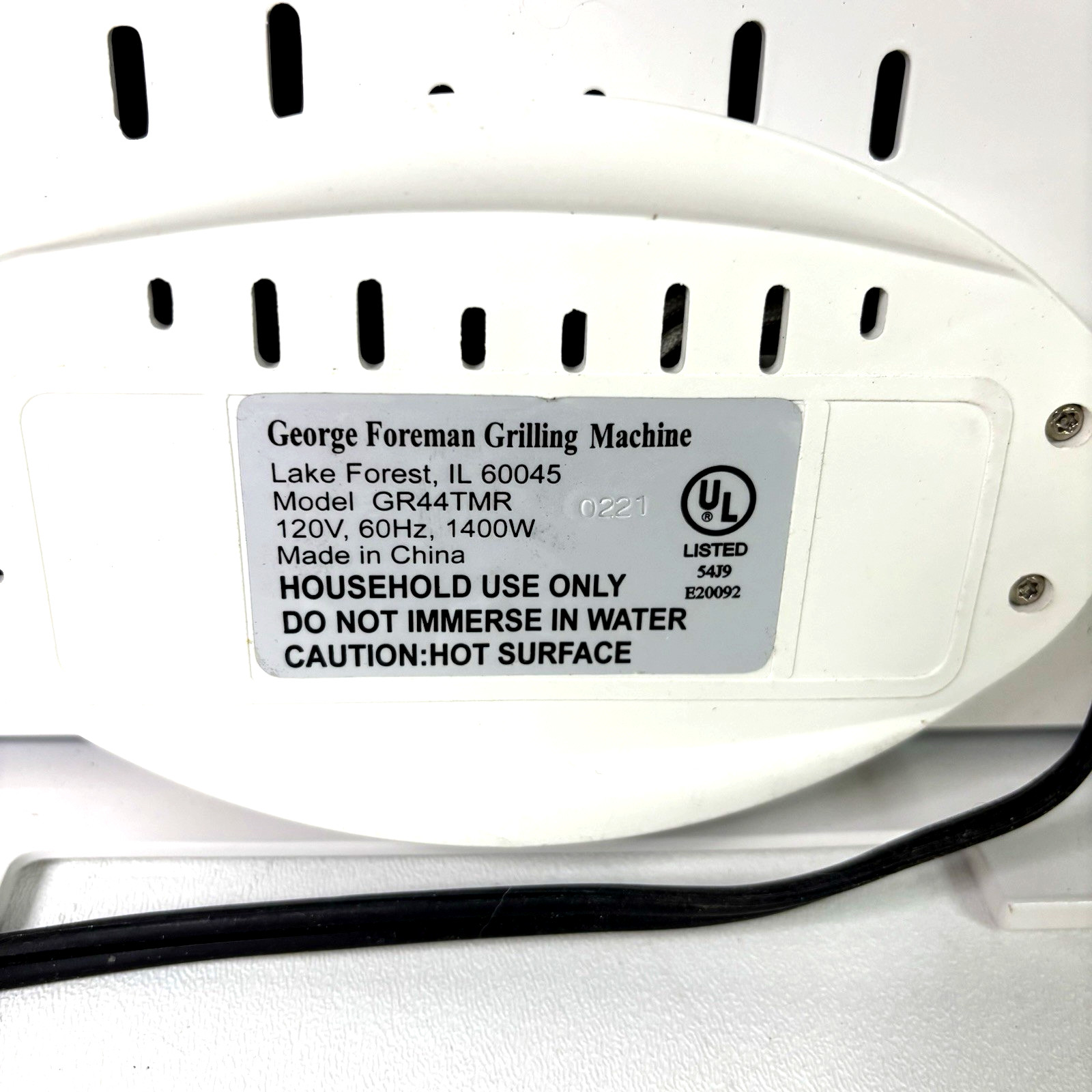 Double George Foreman Lean Mean Fat Reducing Grilling Machine Grill GR44TMR