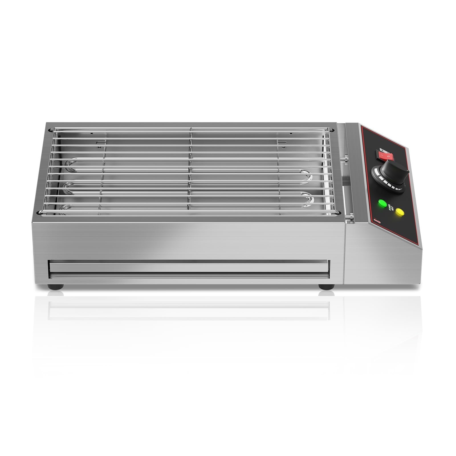 1800W Countertop Electric Grill, Smokeless Indoor Grill with Removable Griddle