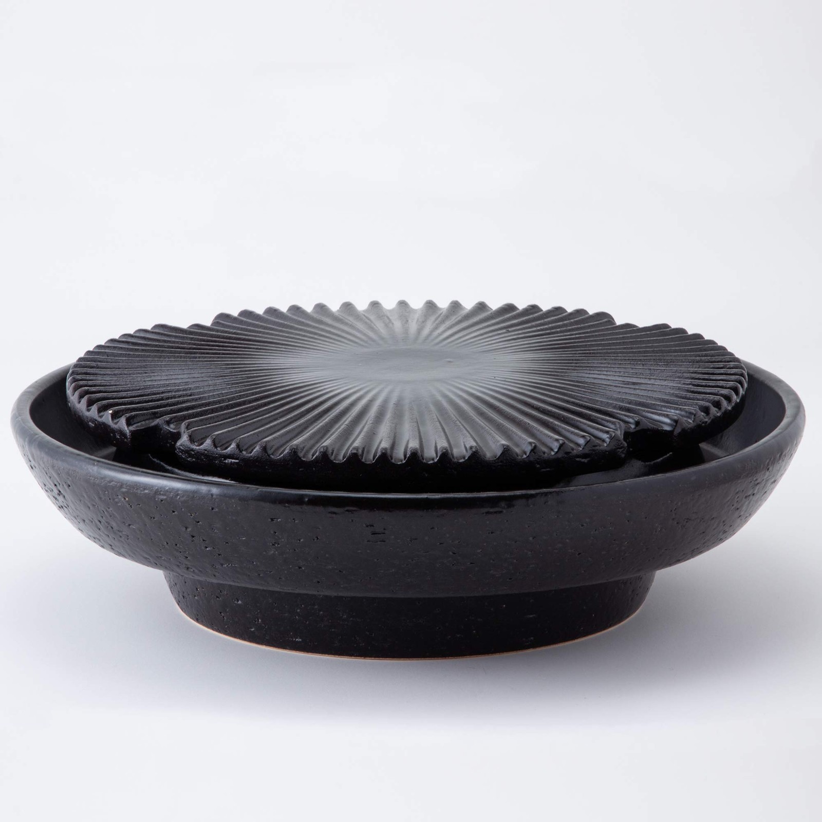 Nagatanien Iga-yaki Tabletop Grill Yakiyakisan Large 32cm Low Smoke Japan ND-18