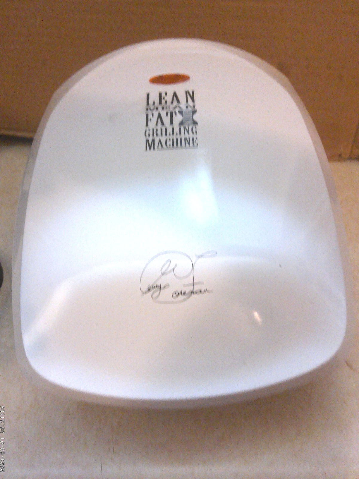 GEORGE FOREMAN GR-26 CB LEAN MEAN FAT GRILLING MACHINE 1000W, LIGHTLY USED