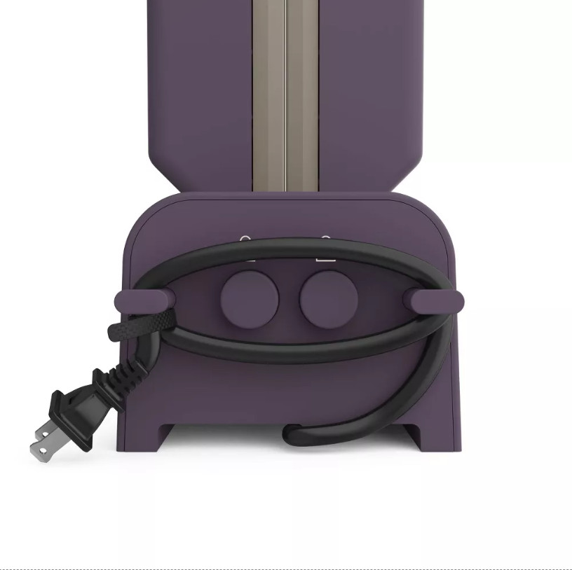 bella Dual Temp Foldable Griddle Plum Electric Countertop Breakfast Grill