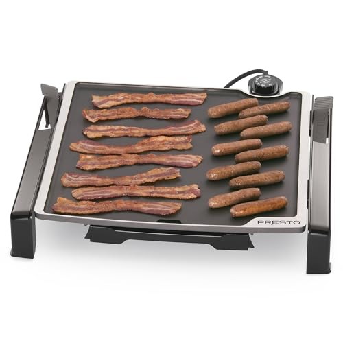 Presto 07071 15-Inch Electric Tilt-N-Fold Griddle Black
