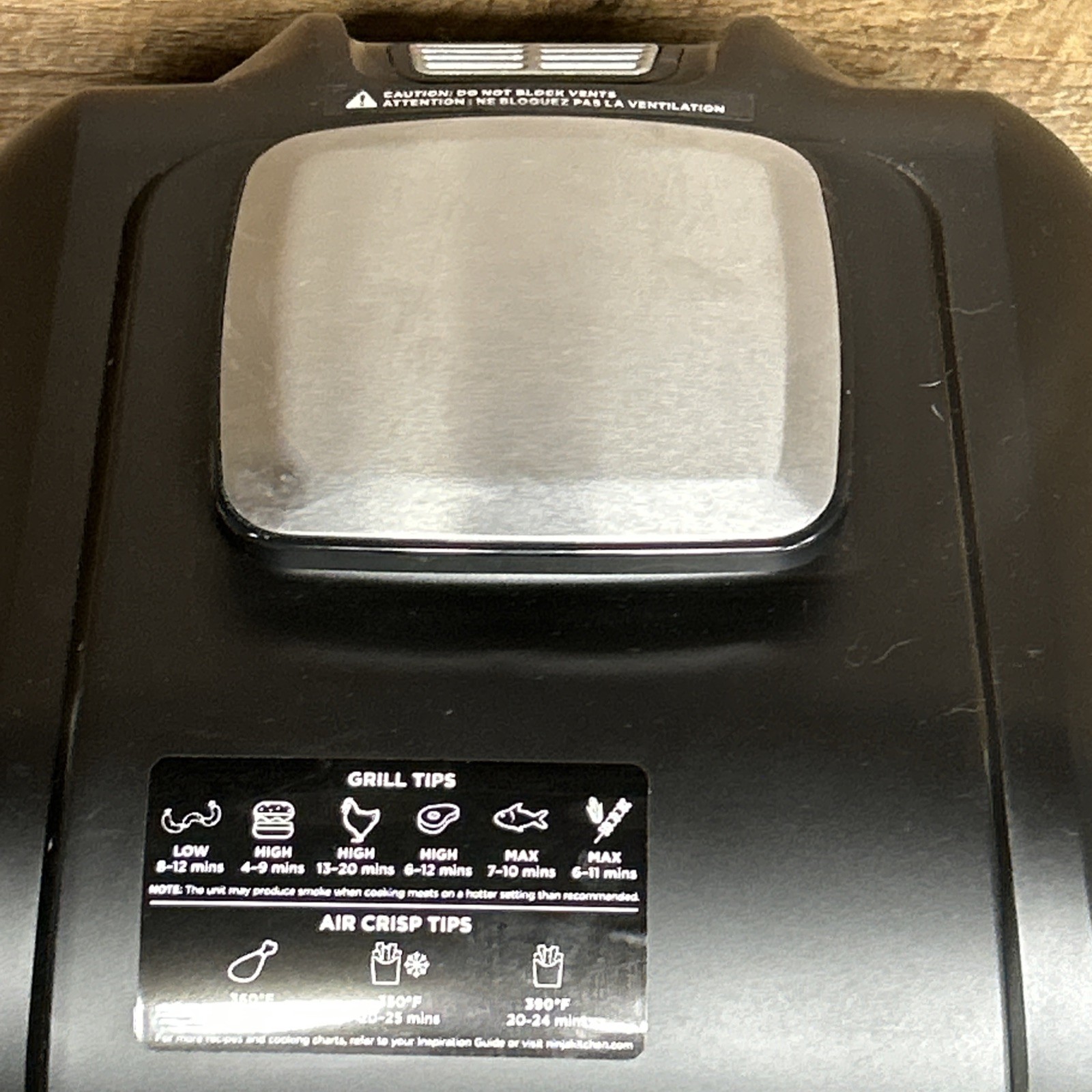 Ninja AG302 Foodi 5-in-1 Indoor Grill with Air Fry, Roast, Bake – Works Great