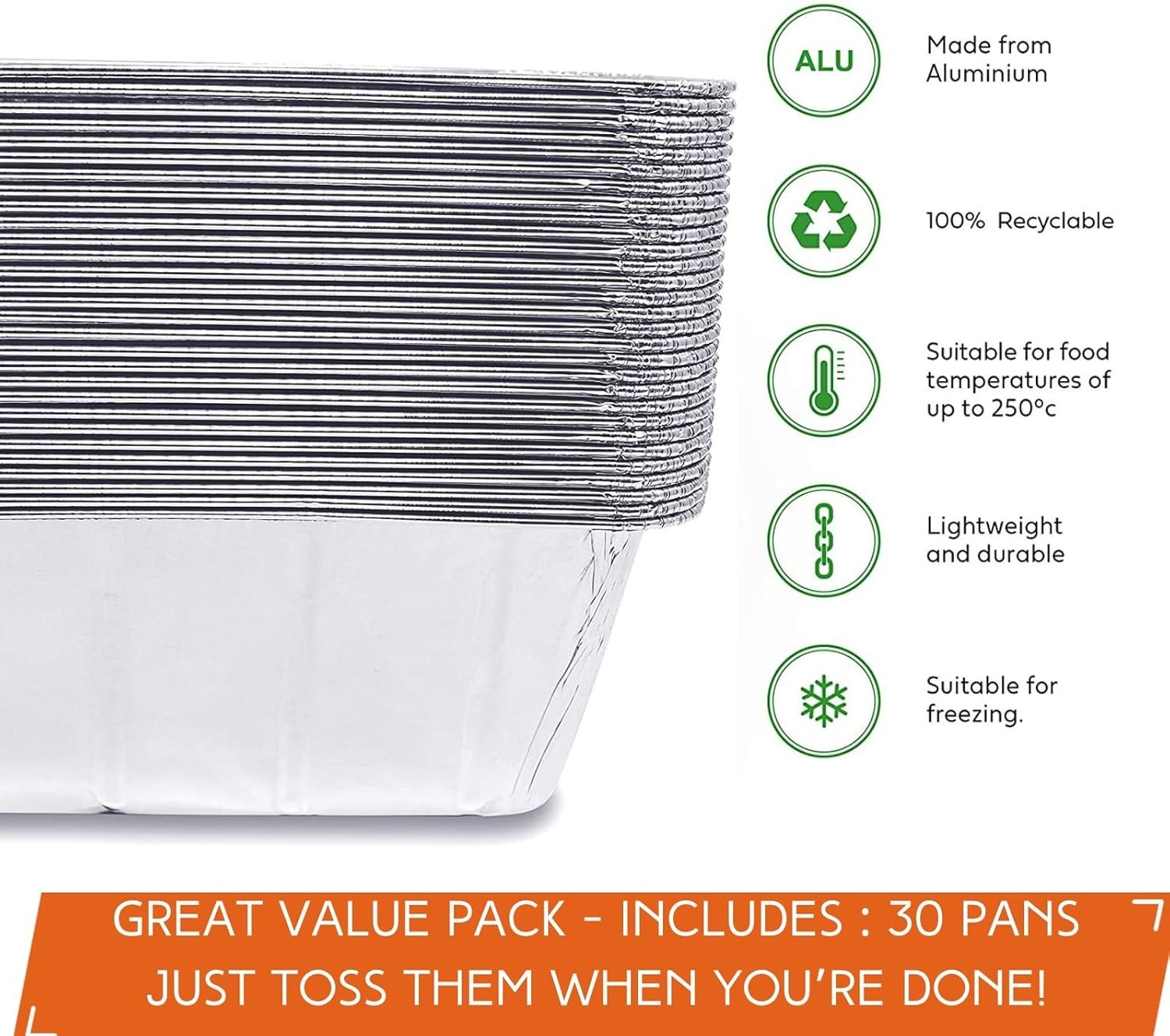 Versatile 30-Pack Grease Catcher Liners for 17-36 Inch Blackstone Griddles