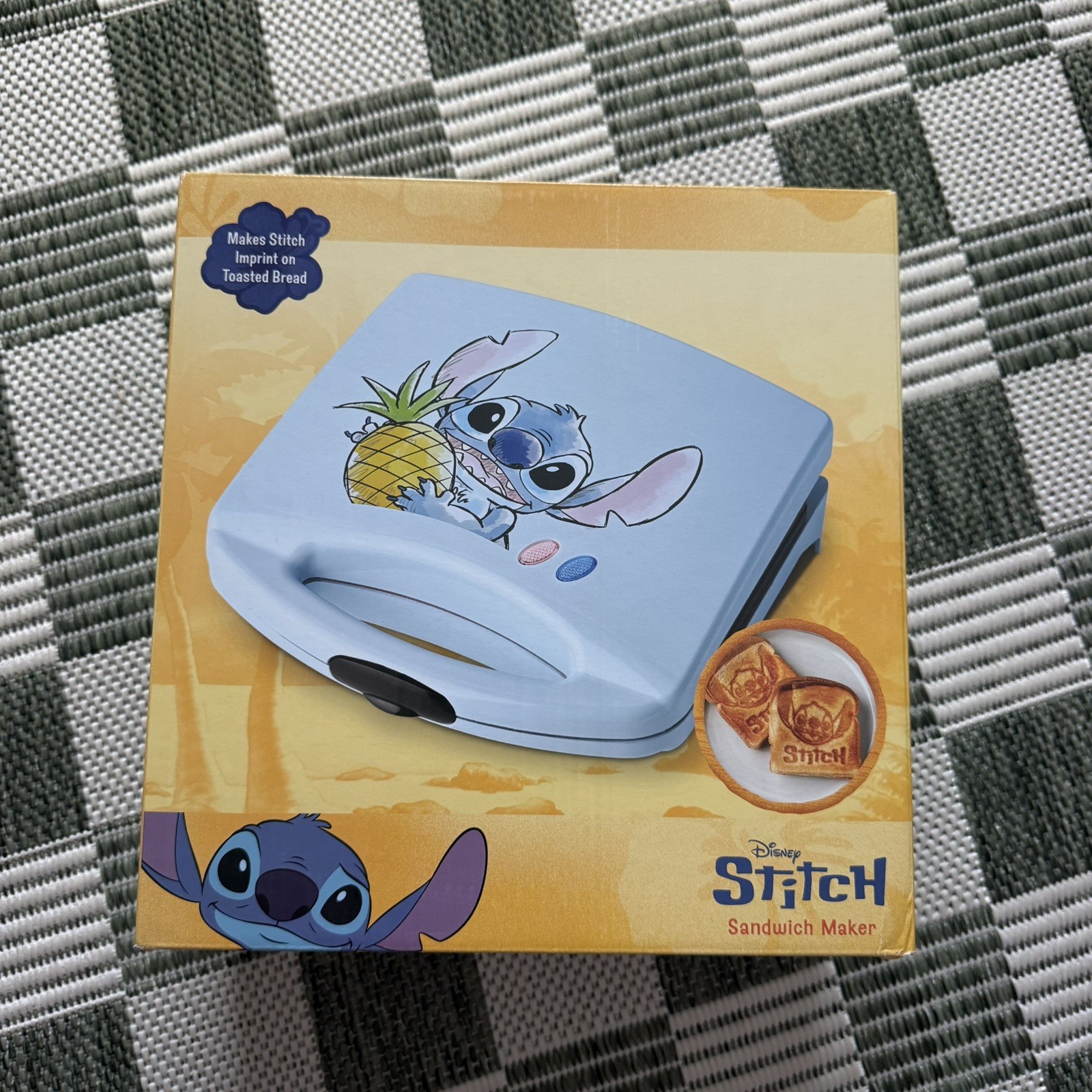 Disney Lilo and Stitch Sandwich Maker Toaster Press Panini Maker NEW Sealed ✨