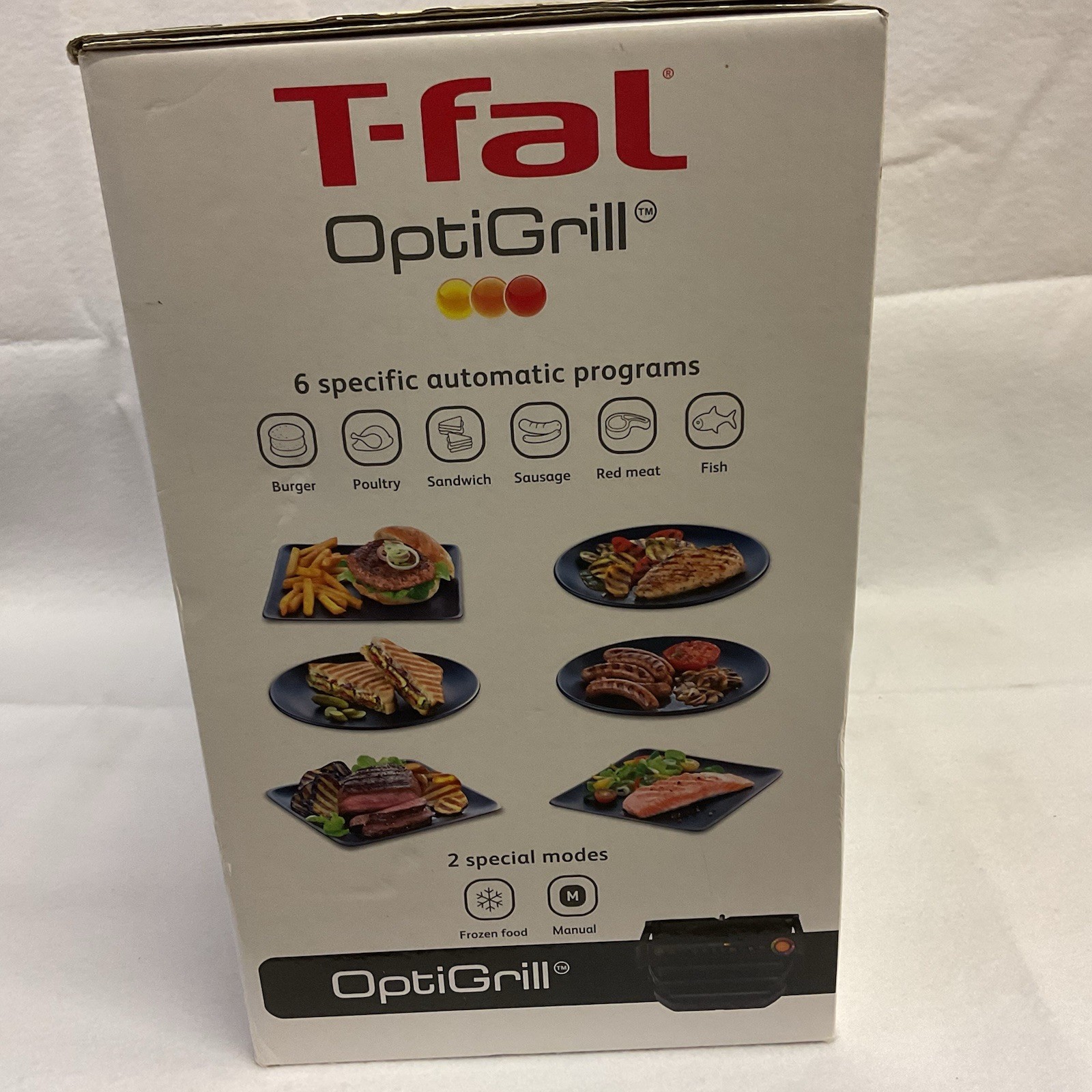 T-fal OptiGrill Indoor Electric Grill w/Automatic Sensor Cooking Technology