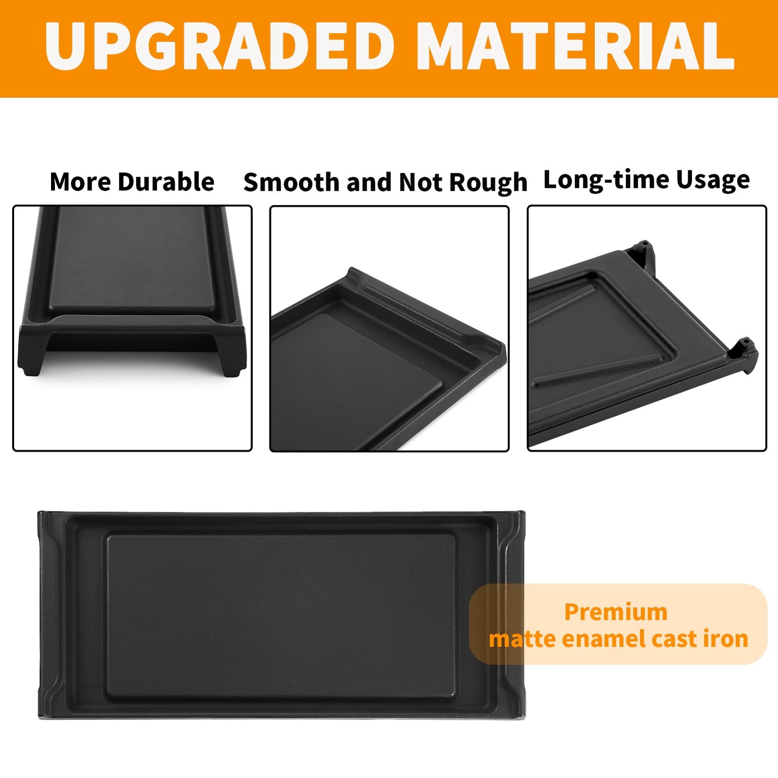 WB31K10220 Griddle 20″ X 8.5″ Cast Iron for GE C2S985SET9SS Cafe Gas Range