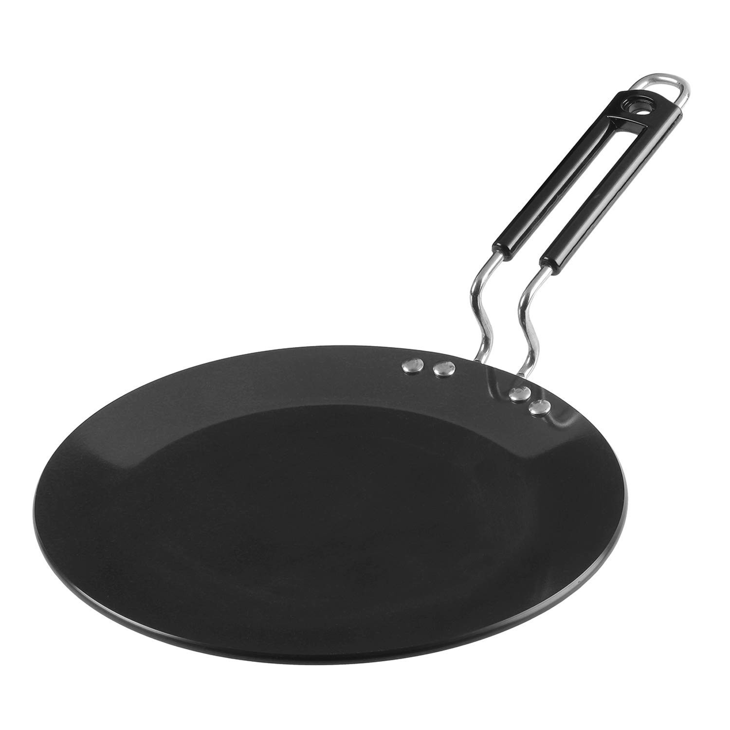 Vinod Black Pearl Hard Anodised Tawa | Metal Spoon Safe | Nonstick | Black