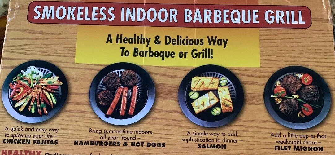 *NEW ChefMaster SMOKELESS Indoor BBQ Grill