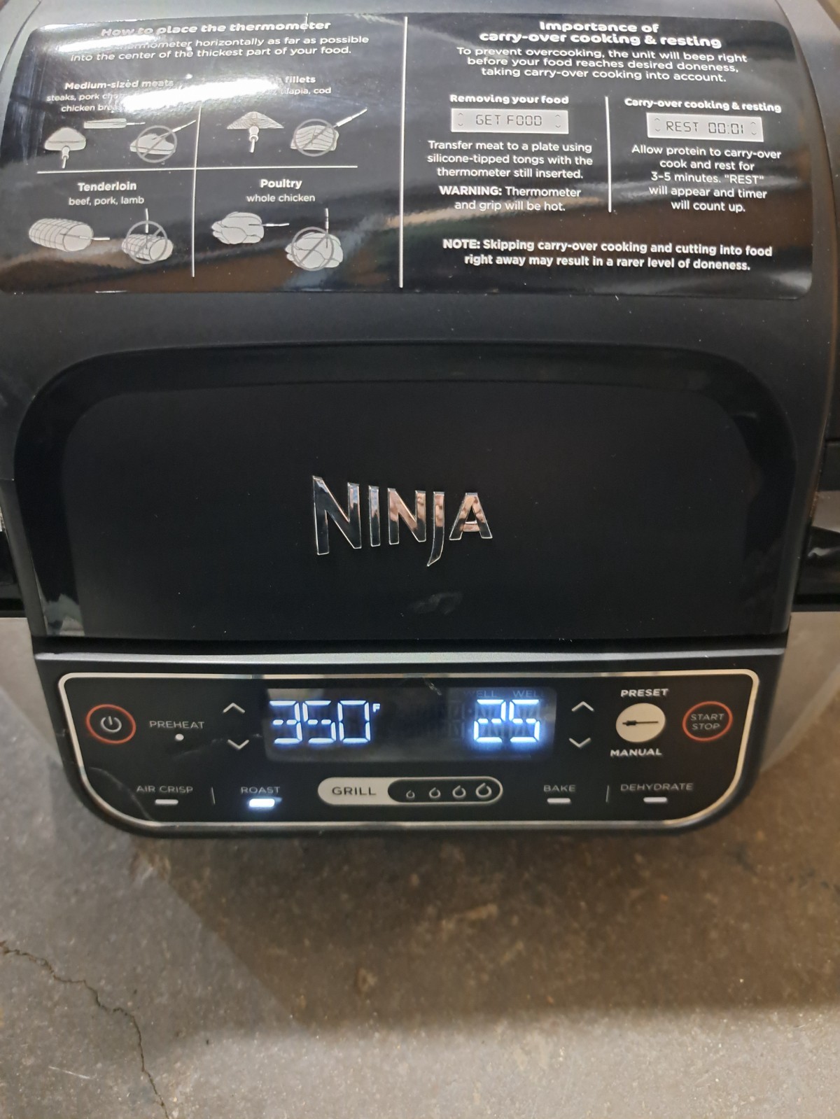 Ninja Foodi LG450CO Tested Air Fryer 5 in 1 Dehydrator Grill 4 Quart