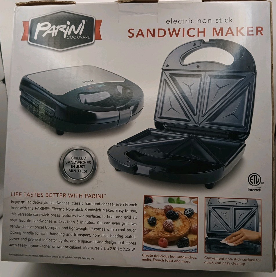 Parini New Electric Non-stick Sandwich Maker