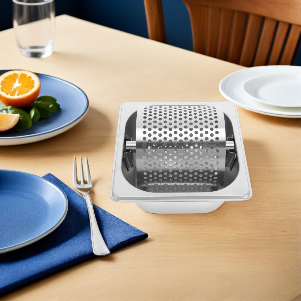 Butter Roller for Buns and Griddle Made of Stainless Steel for Home Kitchen Use