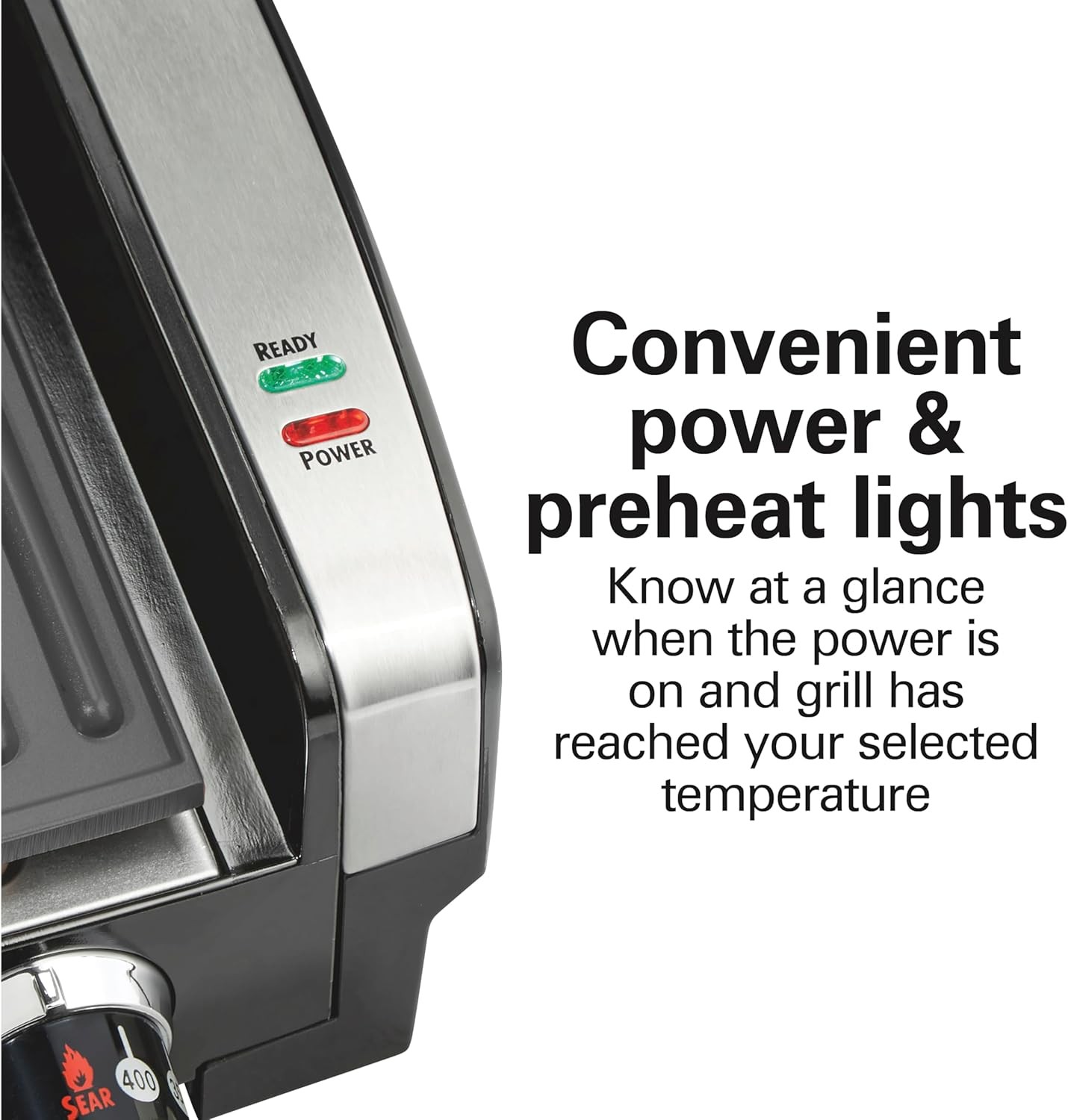 Electric Indoor Searing Grill W/ Viewing Window & Adjustable Temperature Control