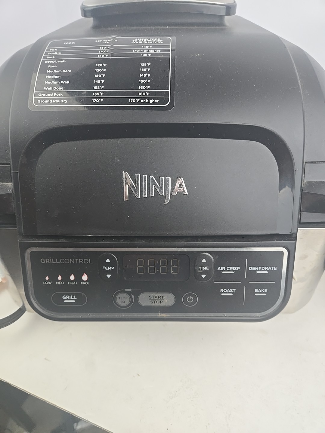 Ninja Foodie AG400 Pro Indoor Grill 5-in-1! Air Frier Dehydrator