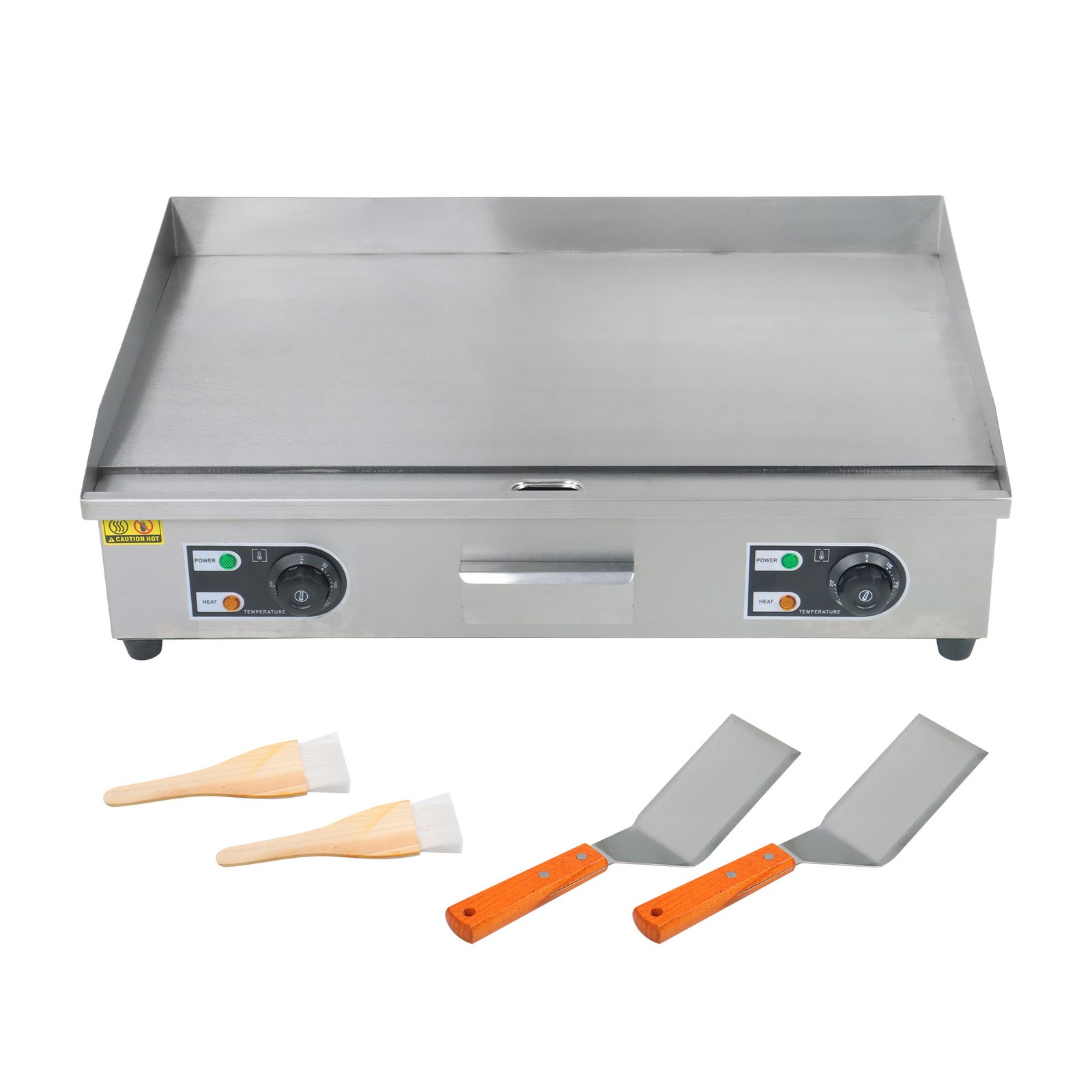 30″ Flat Top Electric Grill 3000W Commercial Griddle Stainless Steel Countertop