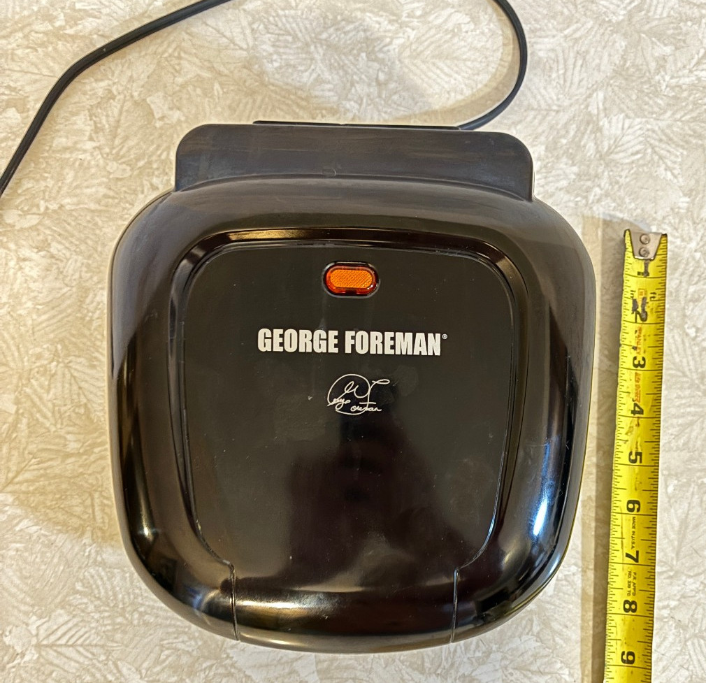 George Foreman GR0040B Classic Plate Grill *NO DRIP TRAY*