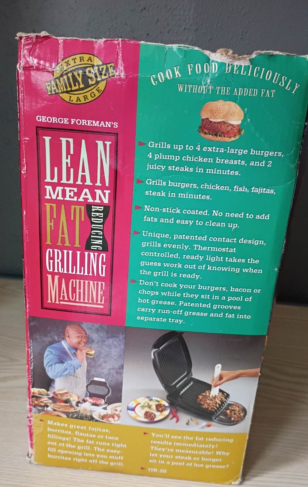 George Foreman GR-20 Lean Mean Fat Reducing Grilling Machine