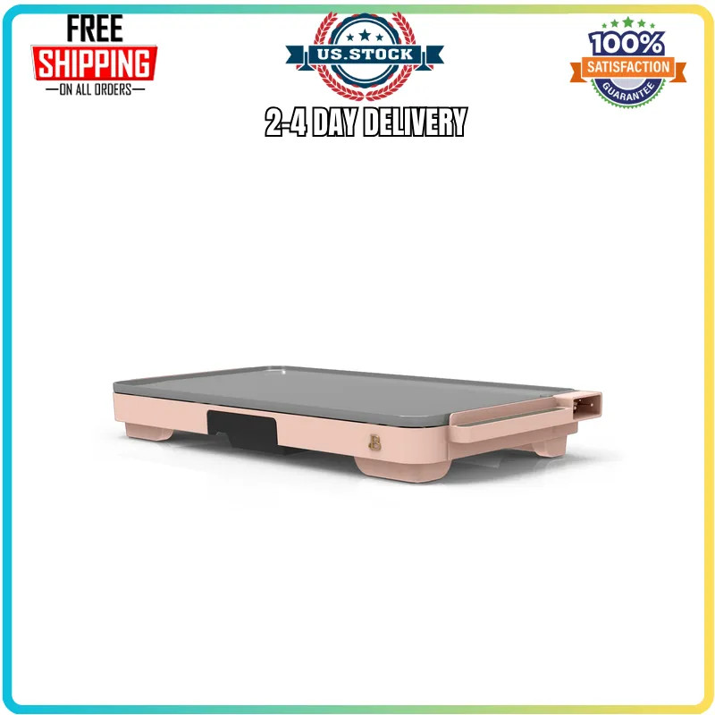 Beautiful Drew Barrymore XL Electric Griddle 12×22 Nonstick Pink Plancha