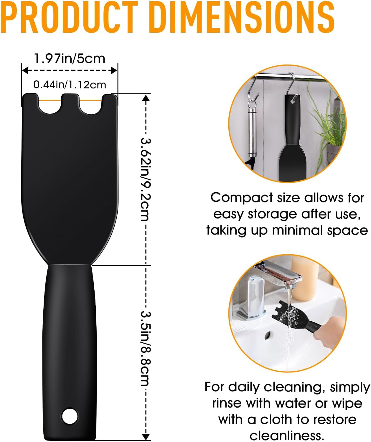 Heat-Resistant Nylon Grill Scraper – Designed for George Foreman Indoor Grills w