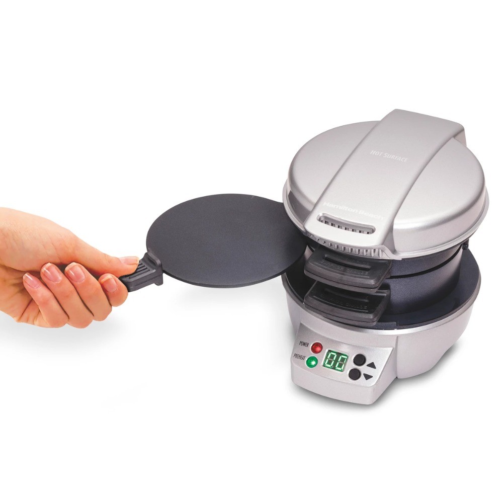 Breakfast Sandwich Maker with Timer – Dark Gray
