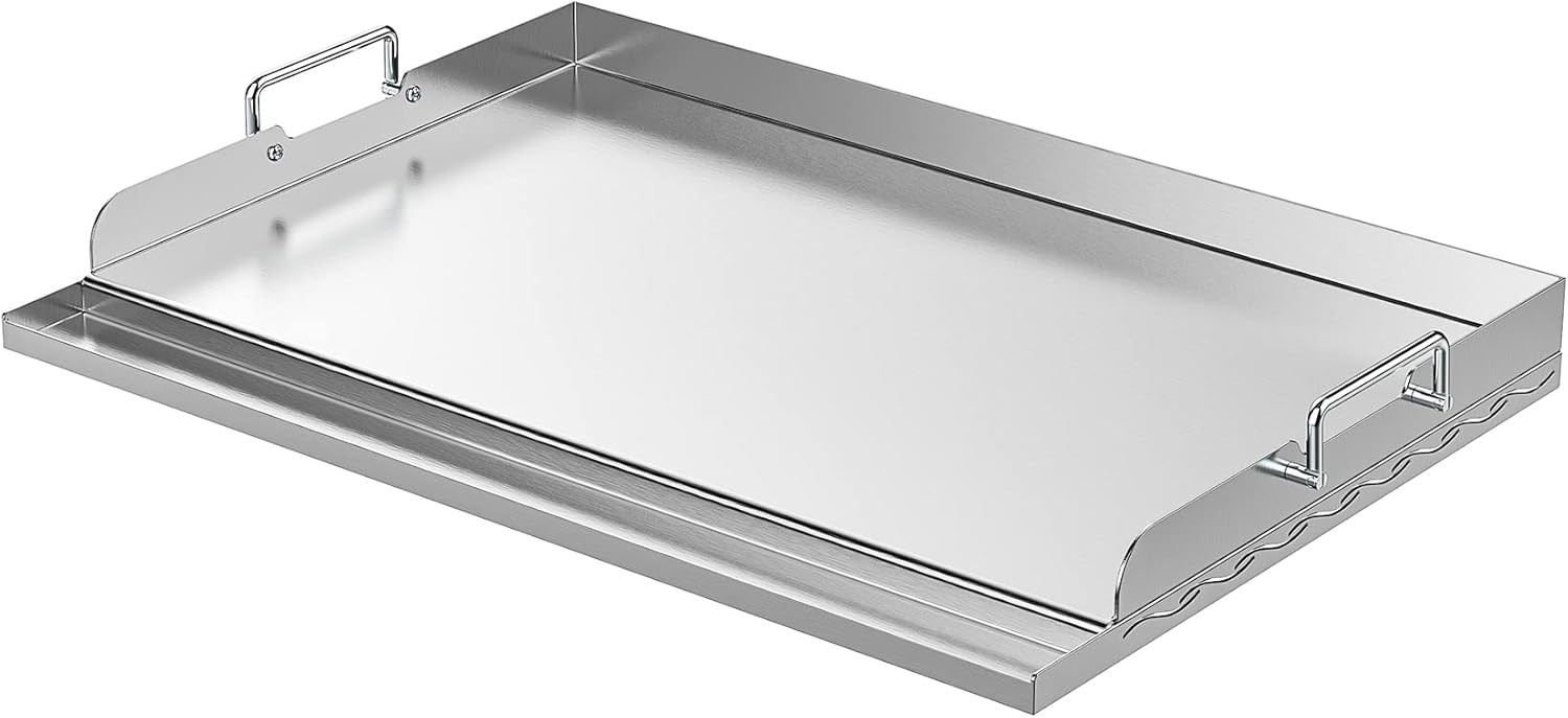 Universal Stainless Steel Griddle – Indoor/Outdoor Cooking`
