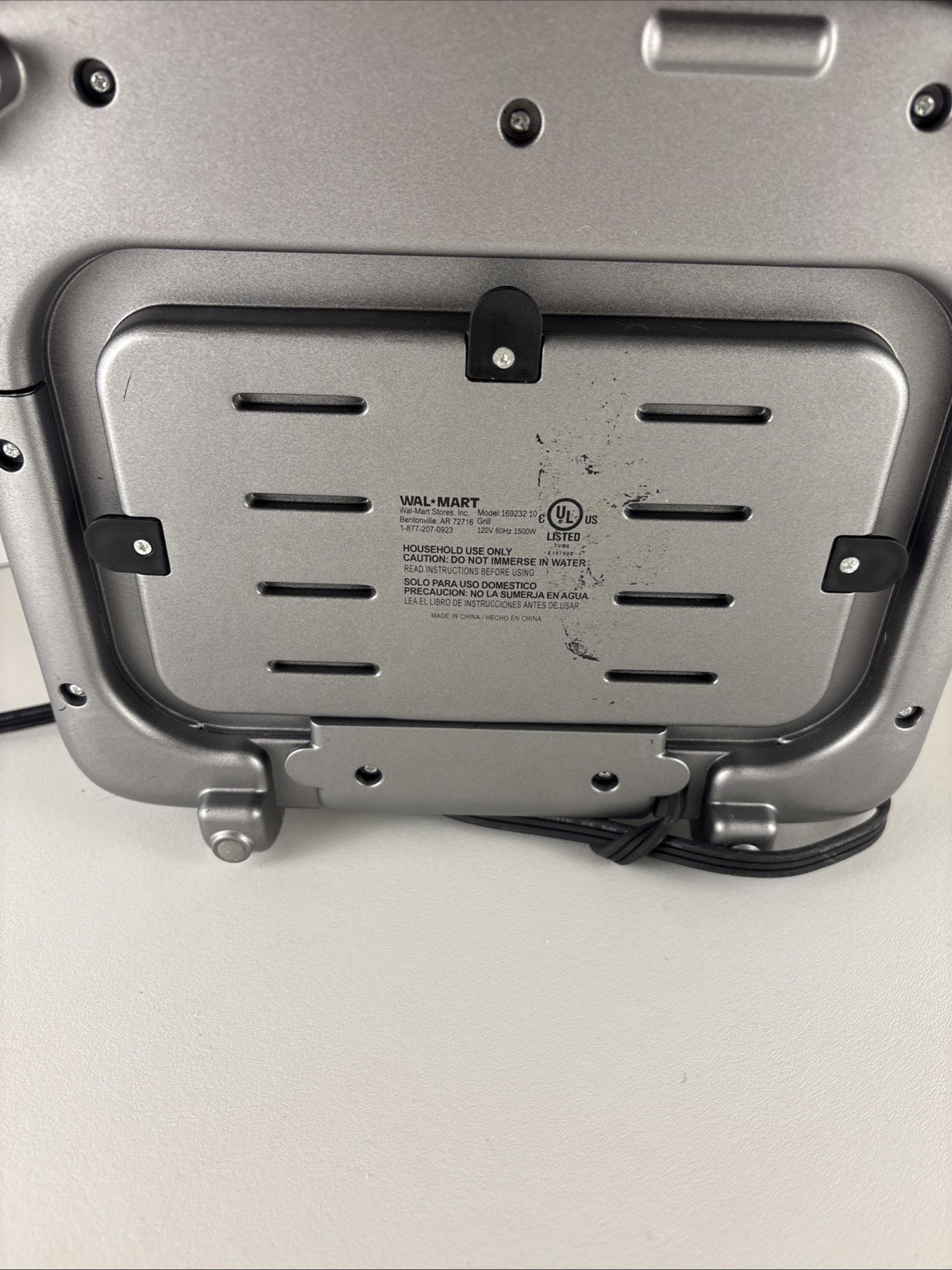 GE 169232 Silver Temperature Control Electric 4-in-1 Panini Grill Griddle