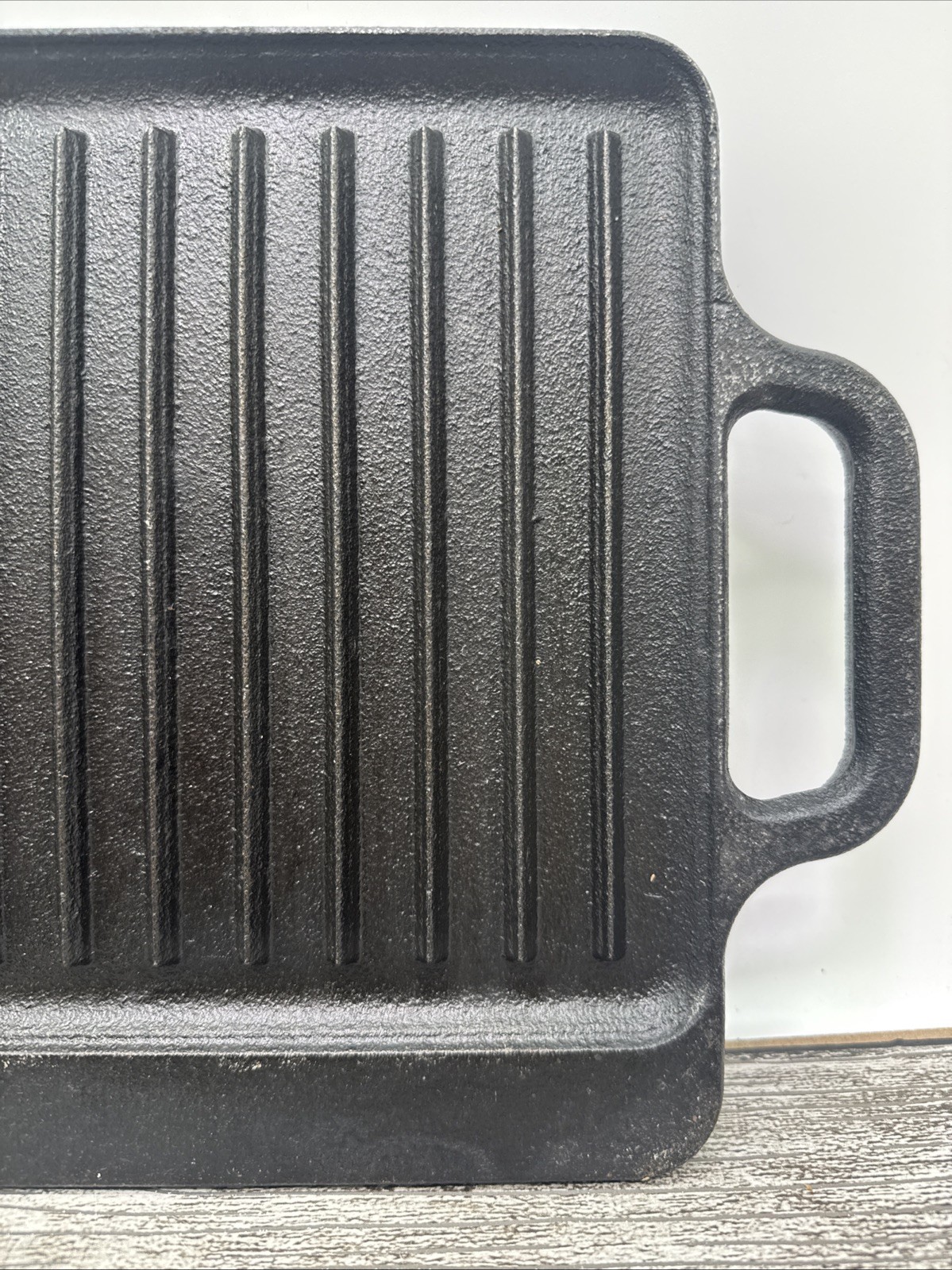 Ozark Trail Lg Reversible Seasoned Cast Iron Grill/Griddle 16.5×9 HEAVY Camping