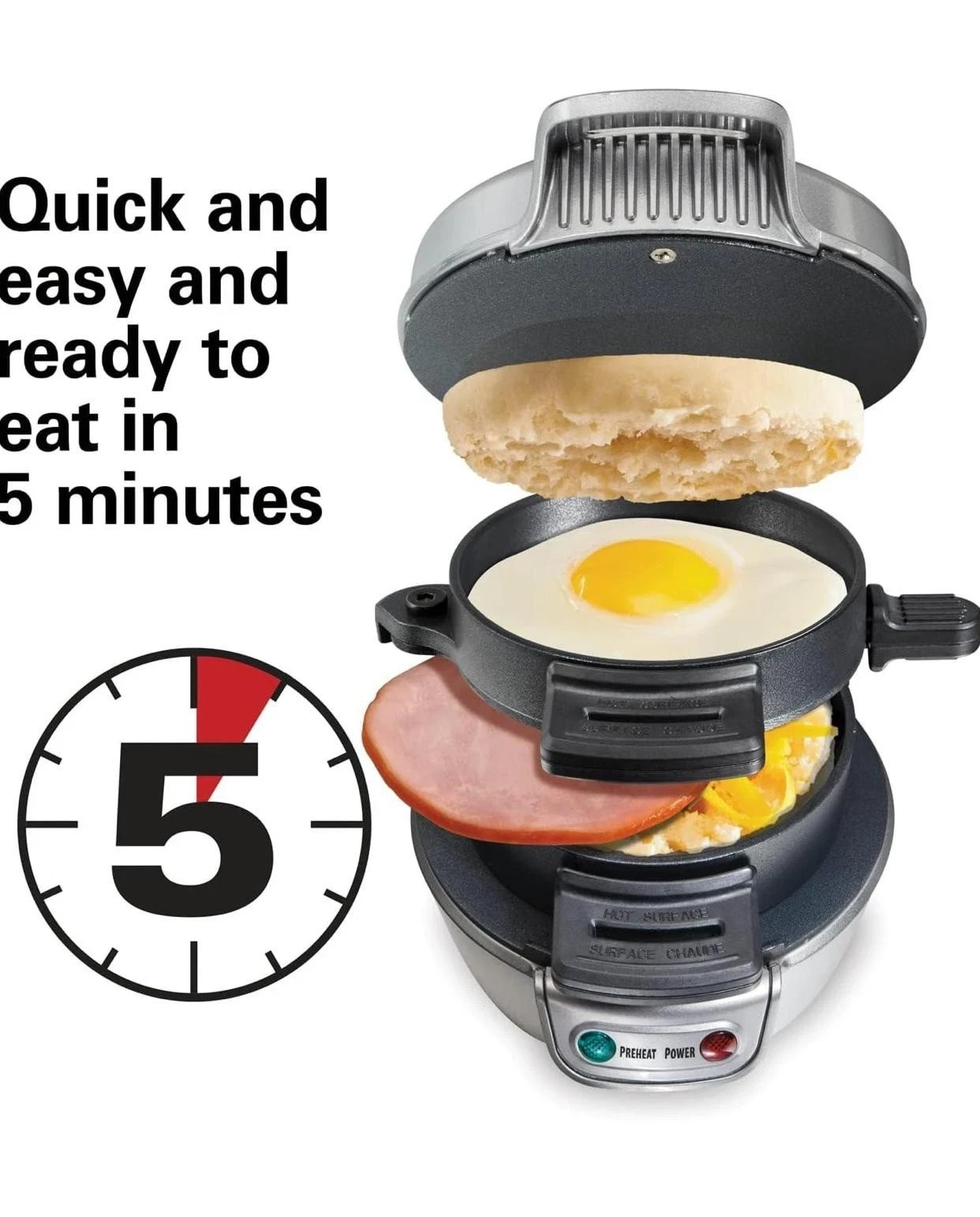 Hamilton Beach 25475 Breakfast Sandwich Maker –