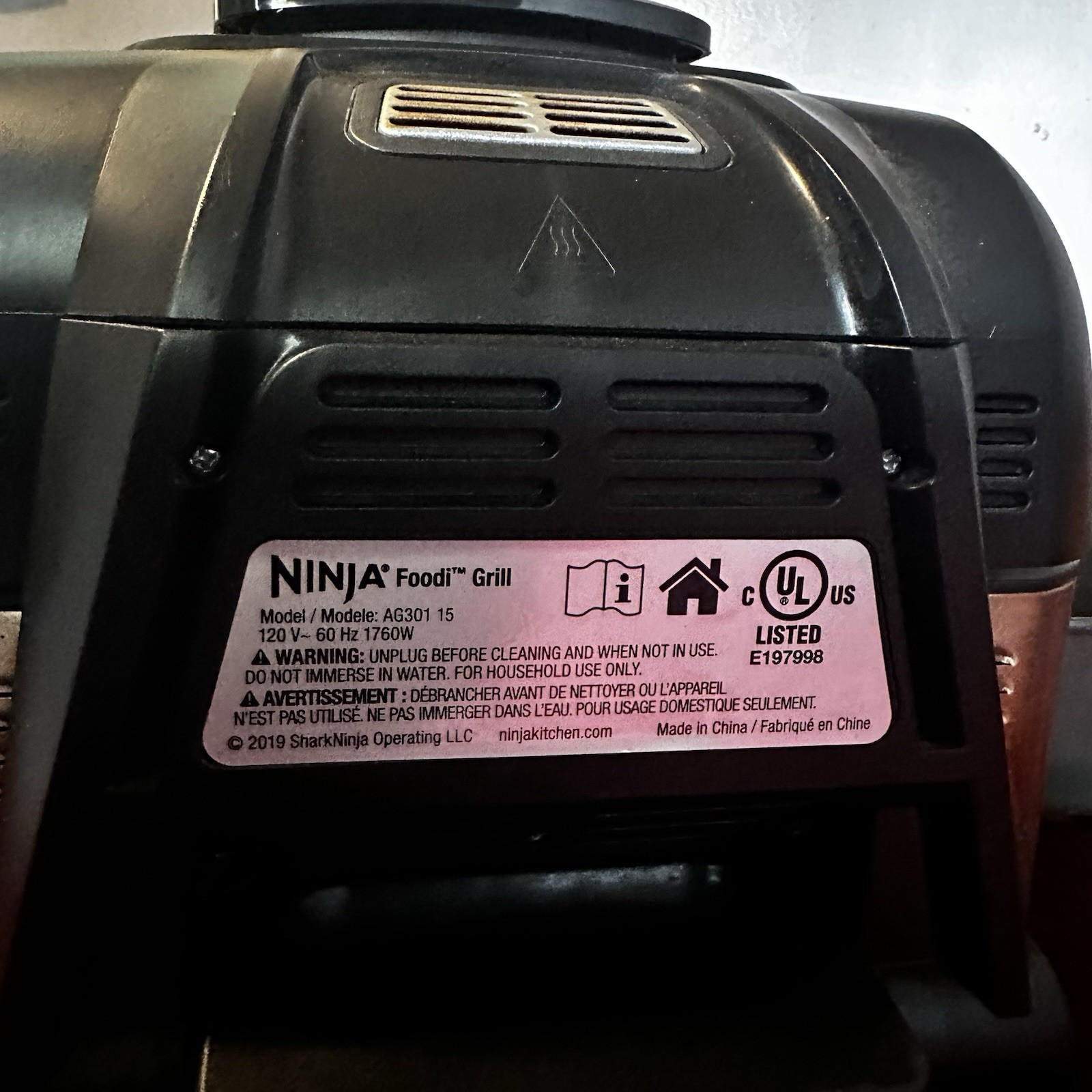 Ninja AG301 Foodi 5-in-1 Indoor Grill Air Fryer Roast Bake Dehydrate
