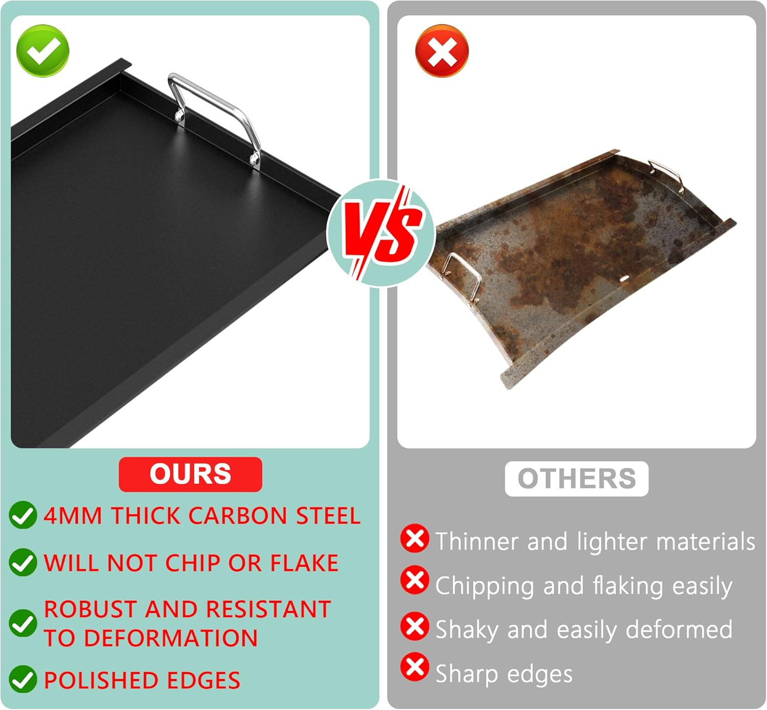 Full Size Griddle Insert for Napoleon Prestige PRO 500, Built-In Prestige 500, P