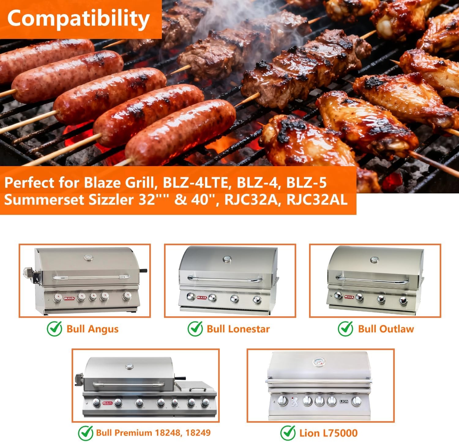 30″x19.2″ Pre-Seasoned Carbon Steel Griddle Insert for Bull 4 Burner Angus |