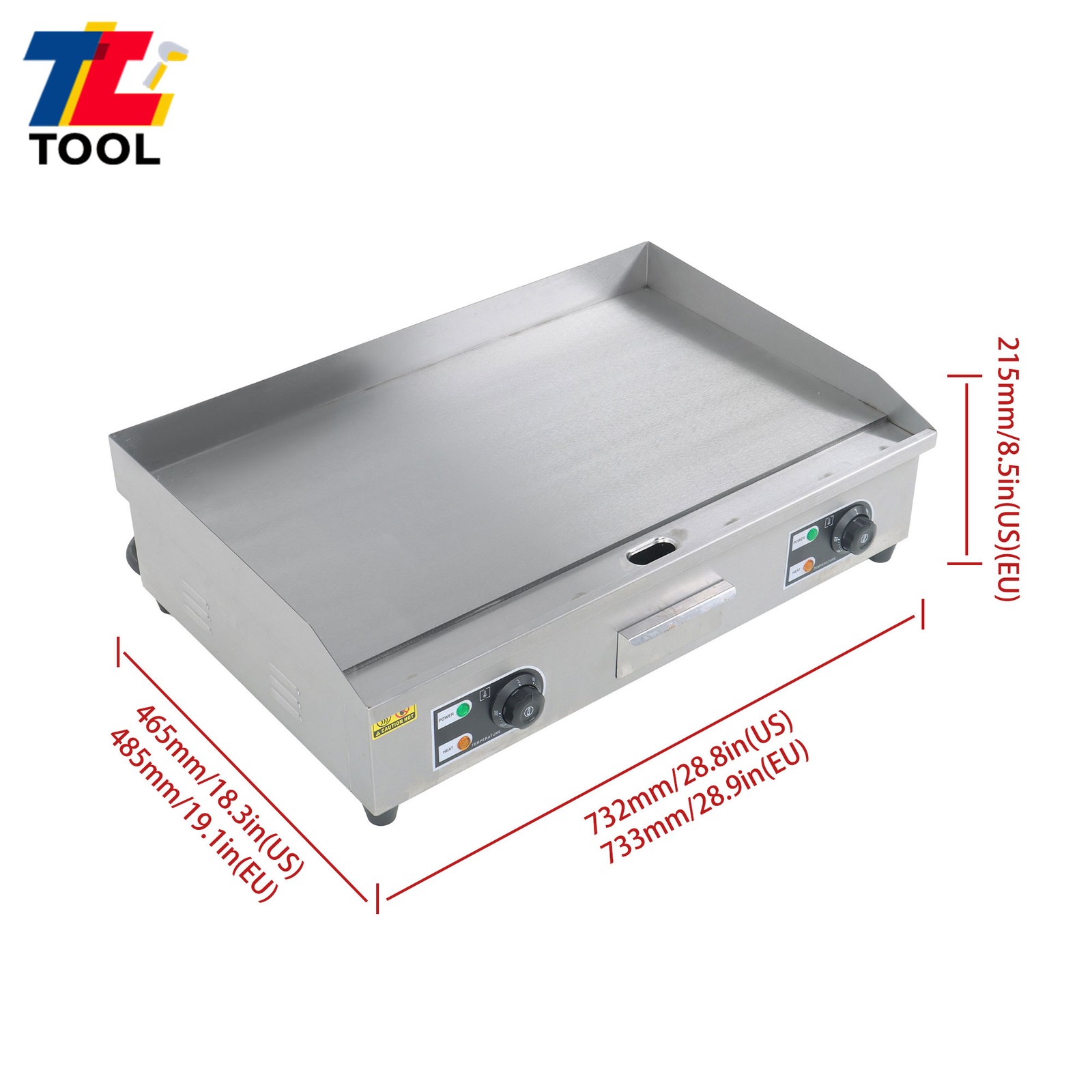 30″ Commercial Electric Countertop Griddle Flat Top Grill Hot Plate