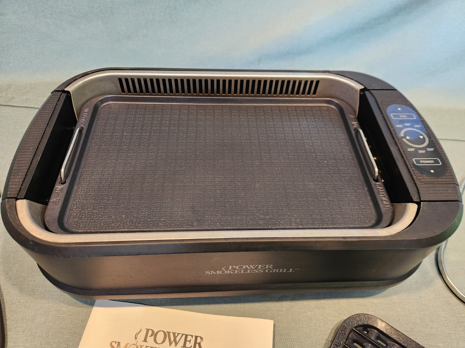 Power PG-1500 Smokeless Indoor Electric Grill 1500W Black Easy Clean Working