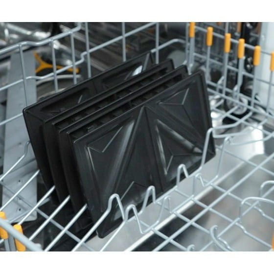 Mainstays 2 Slice Removable Plates Waffle and Sandwich Maker, 750 Watts