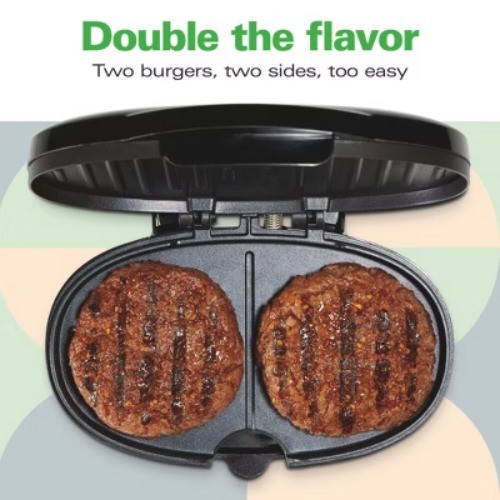 Kitchen Collection By Hamilton Beach 2 Burger Grill 25235KC