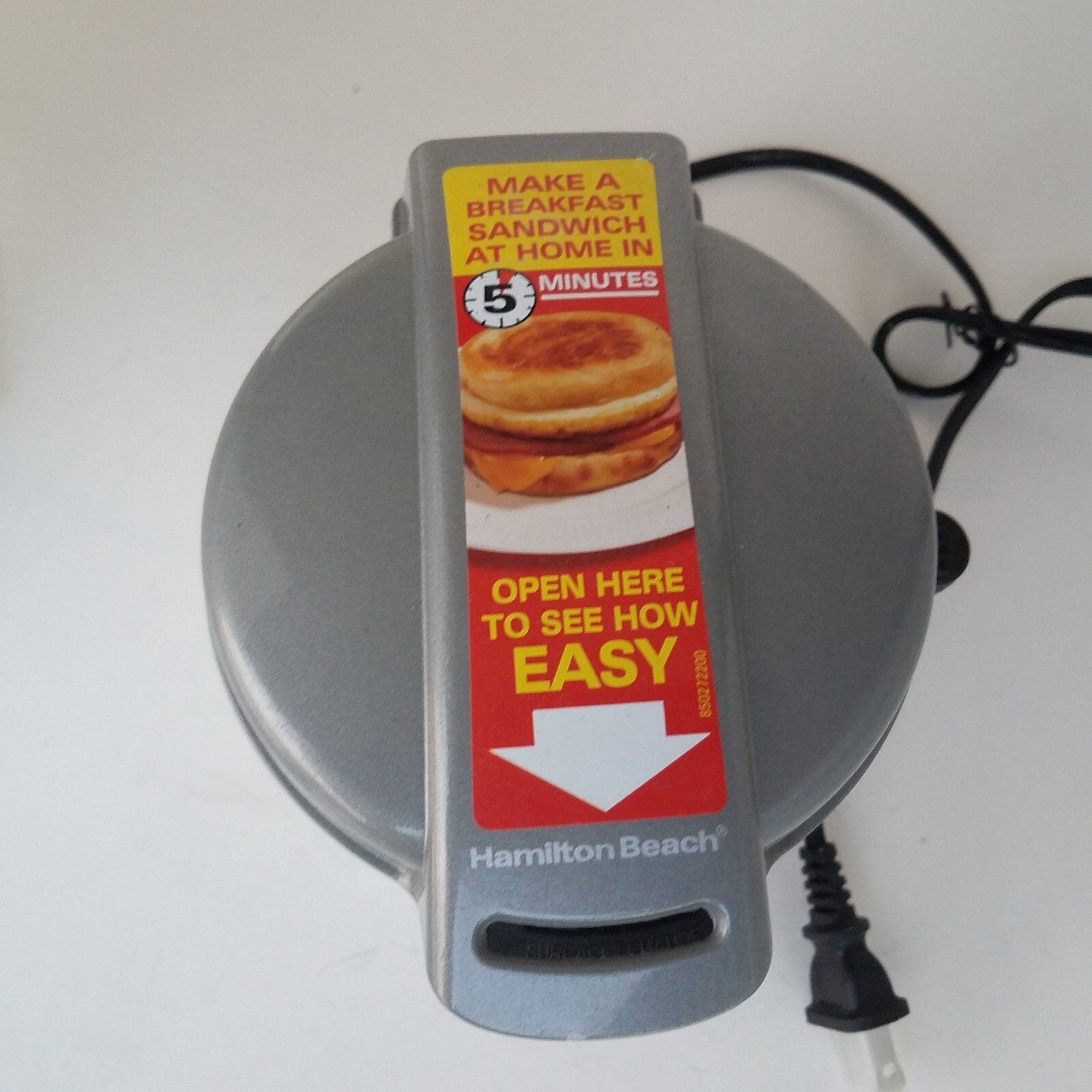 Hamilton Beach Breakfast Sandwich Maker Type ST29