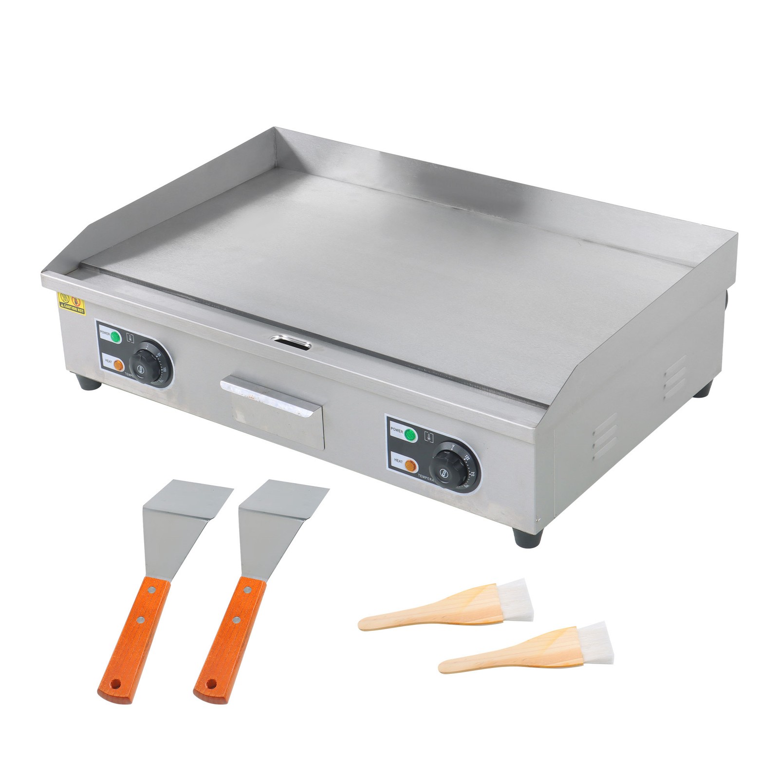 30″ Flat Top Electric Grill 3000W Commercial Griddle Stainless Steel Countertop