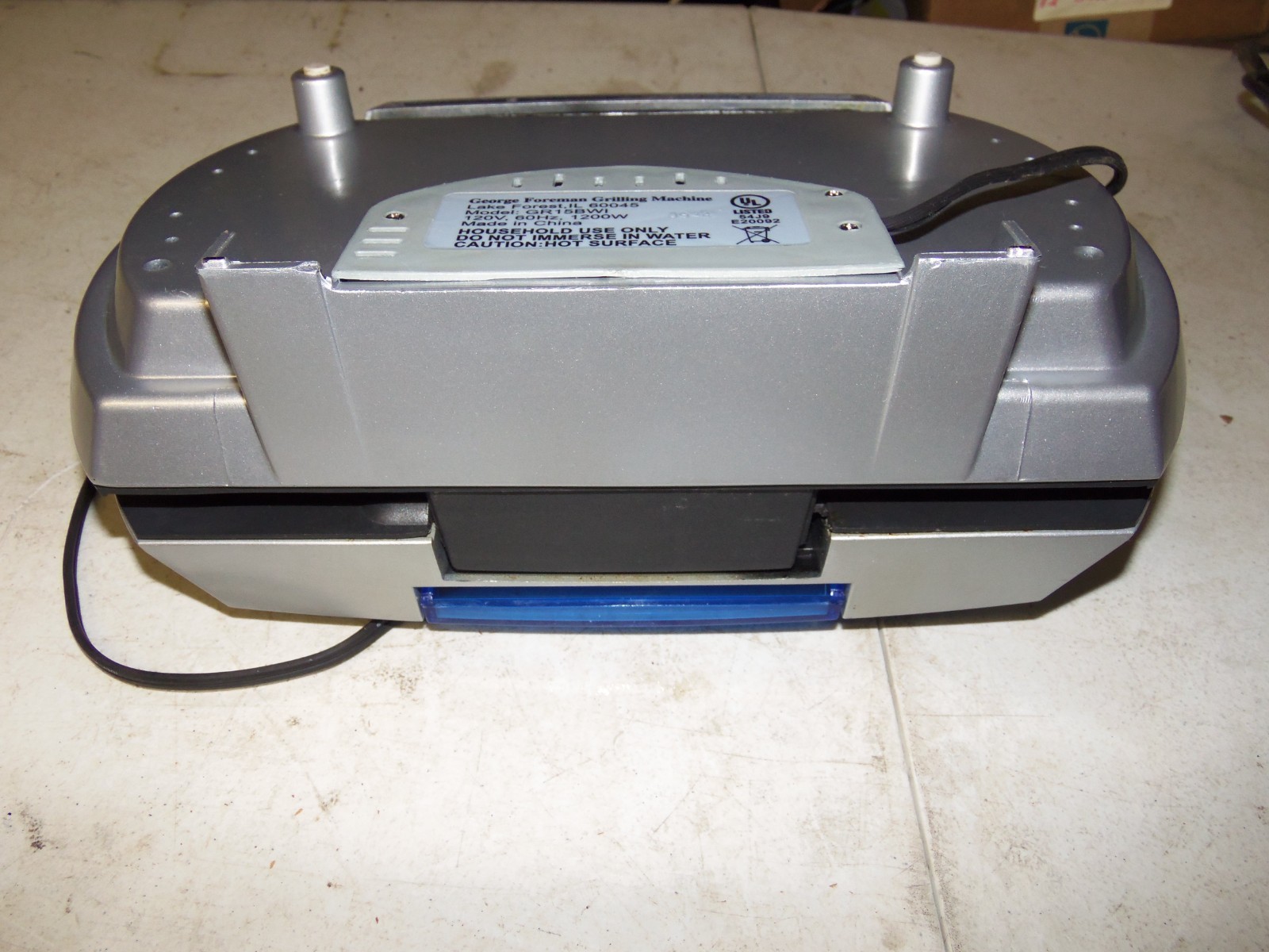 George Foreman Grill, GR15BWI, W/ Manual