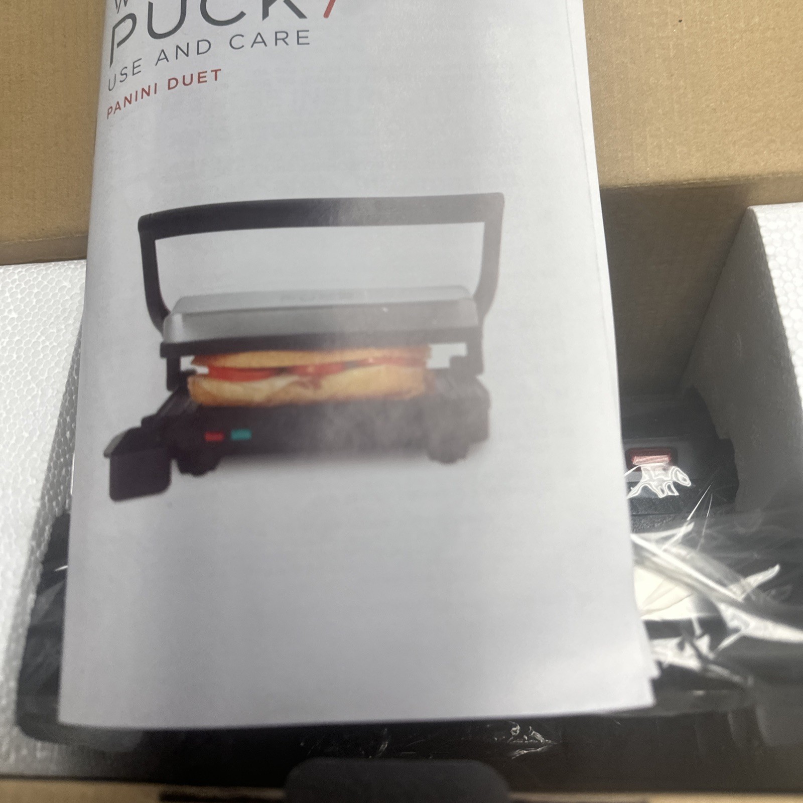 Wolfgang Puck Panini Duet Grill SWPGP020-IT – New Open Box Sandwich Maker