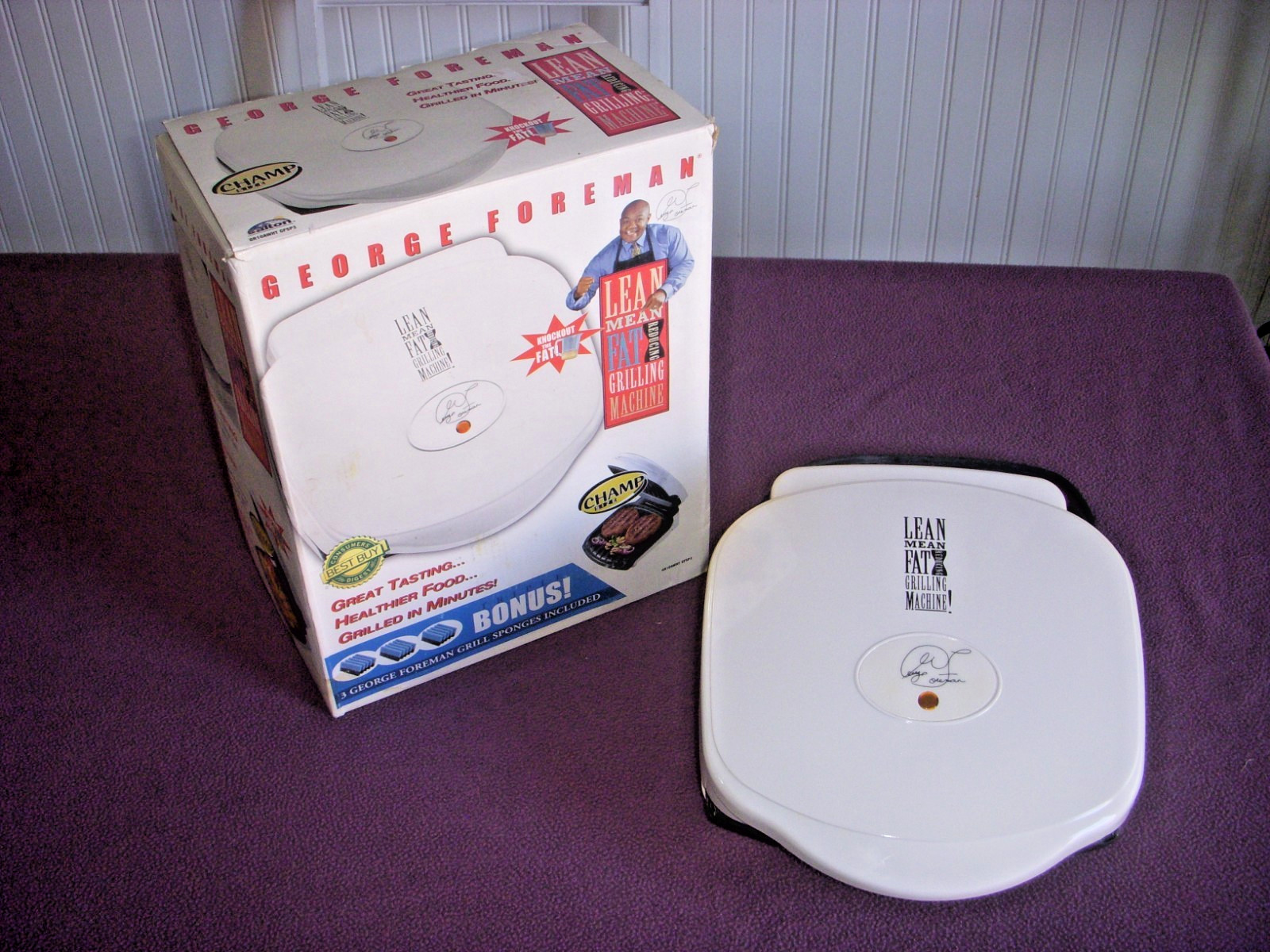 George Foreman Lean Mean Fat Reducing Grilling Machine GR10A Grill