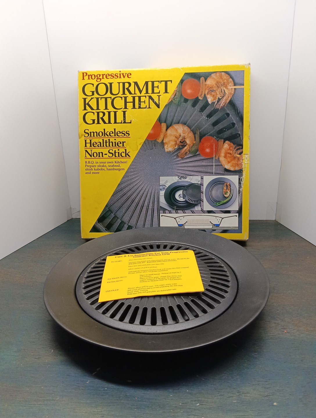 Progressive Non Stick Smokeless Gourmet Kitchen Grill – Fast Shipping