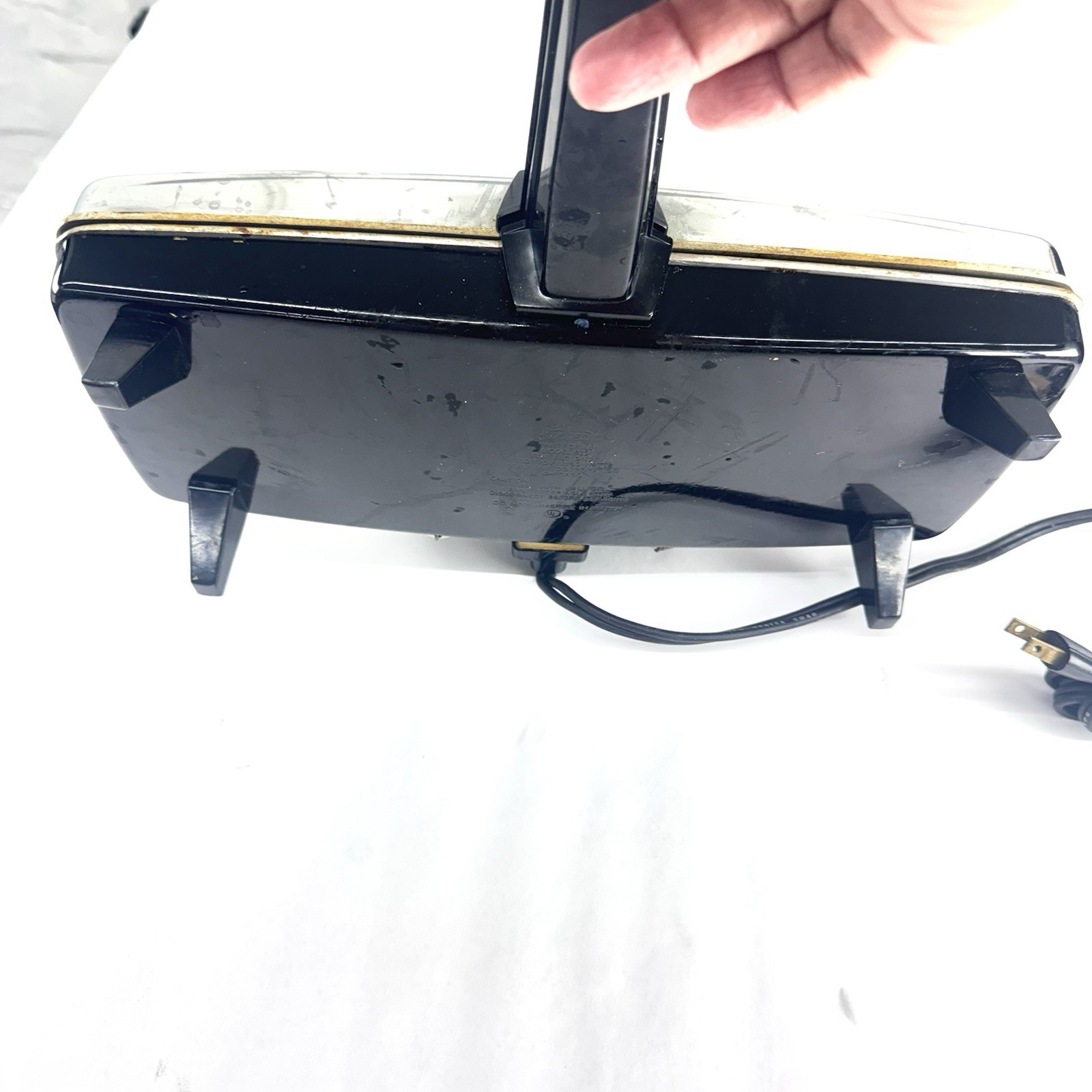 Vintage Sunbeam Party Grill Chrome Sandwich Maker Press Model 870 Electric