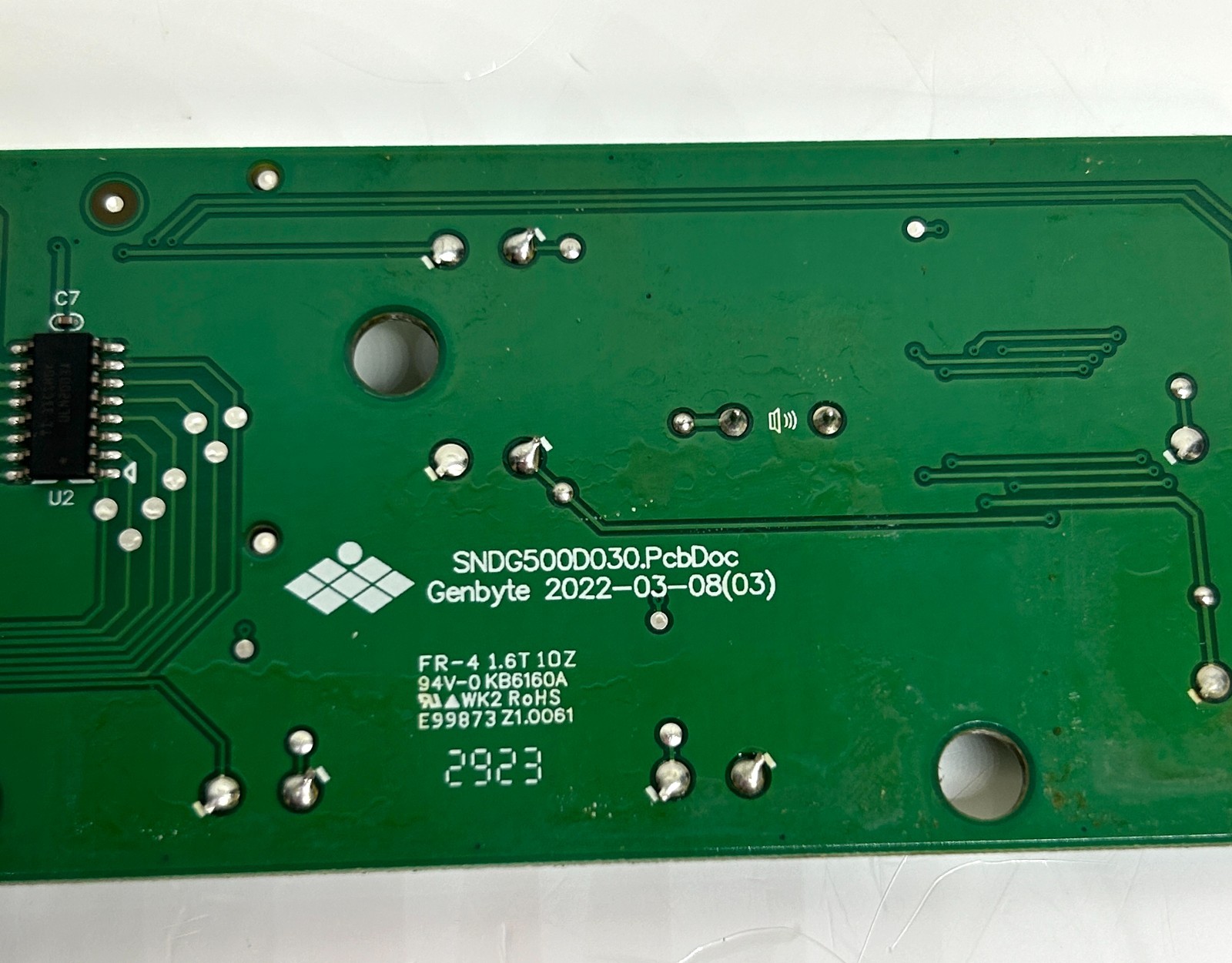 Ninja DG551_UI_MP Display / Control Board FOR Ninja DG551 Indoor Grill Machine