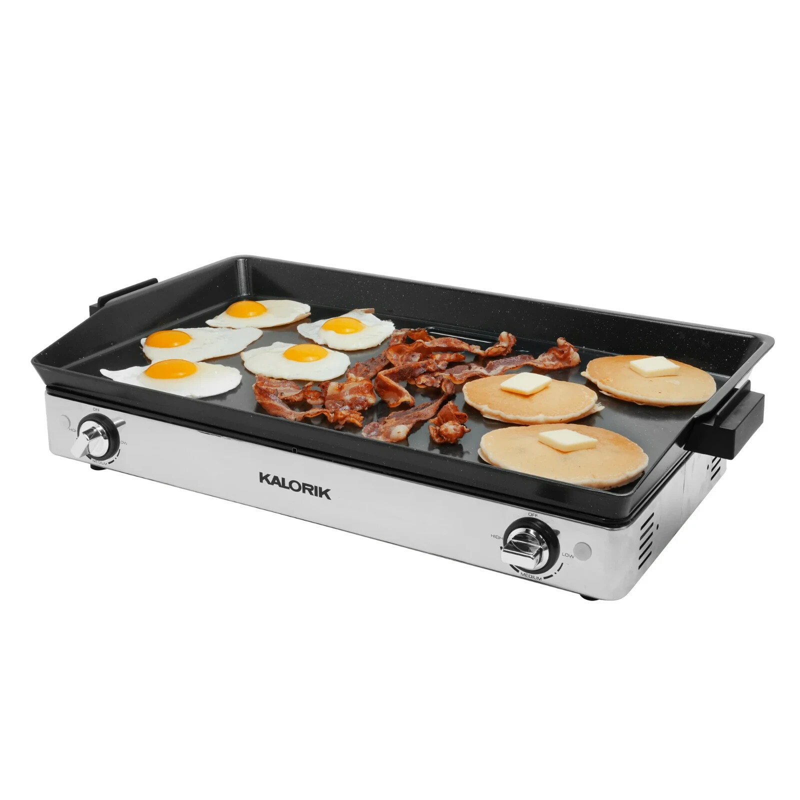 KALORIK Pro DOUBLE GRIDDLE and COOKTOP, Stainless Steel, NEW in Original Package