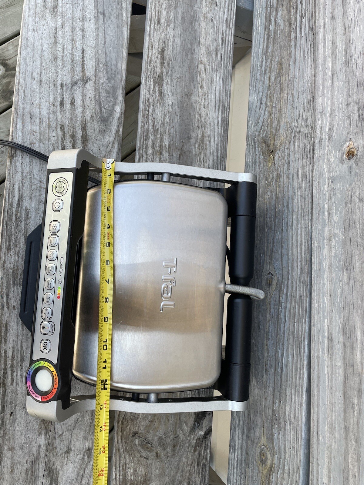 T-Fal OptiGrill Plus Stainless Steel Indoor Electric Grill Tested Works Great
