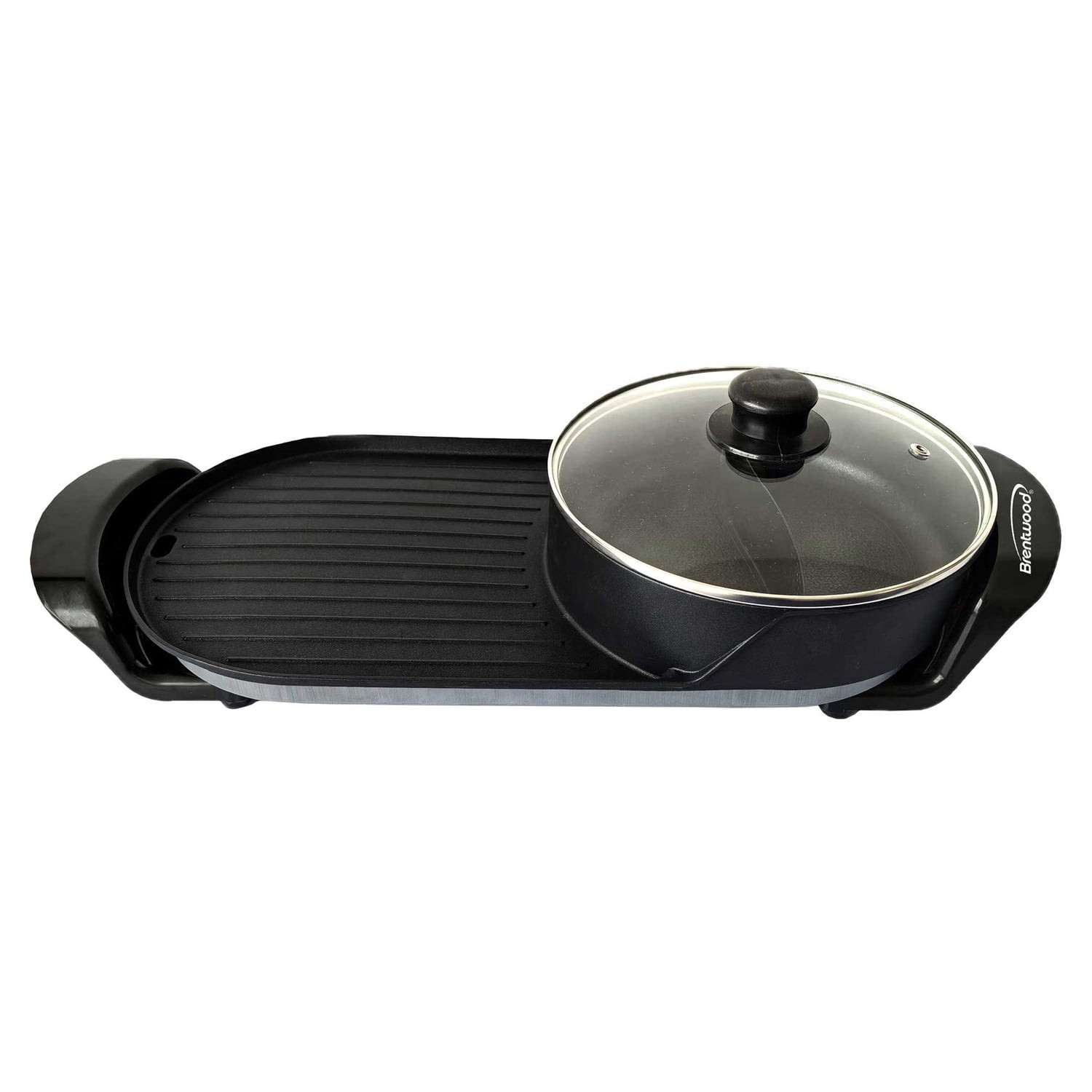 Brentwood Appliances SK71BK 1200W 2-Qt Electric Hot Pot & Grill Black
