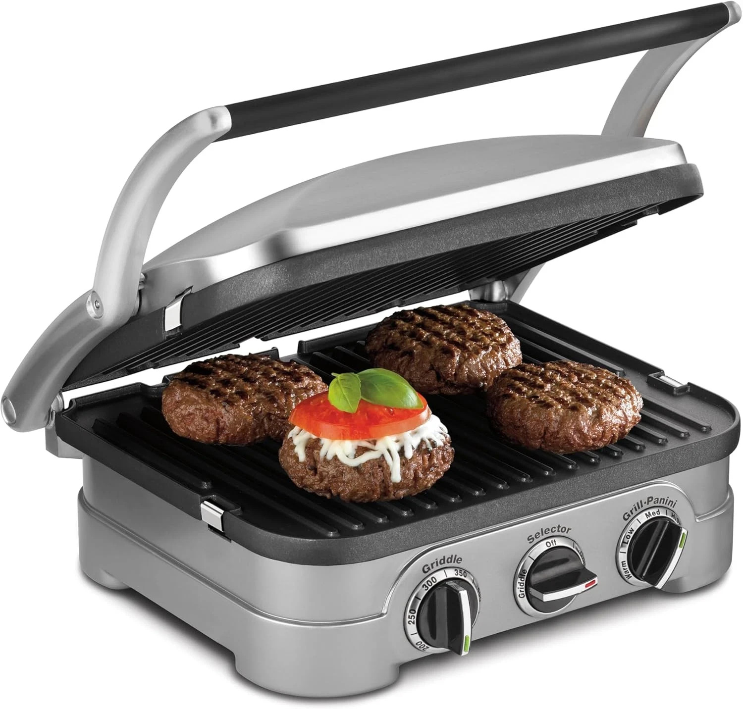 Cuisinart Panini Press and Grill, 1500W 5-in-1 Griddler, Dishwasher-Safe | Panin