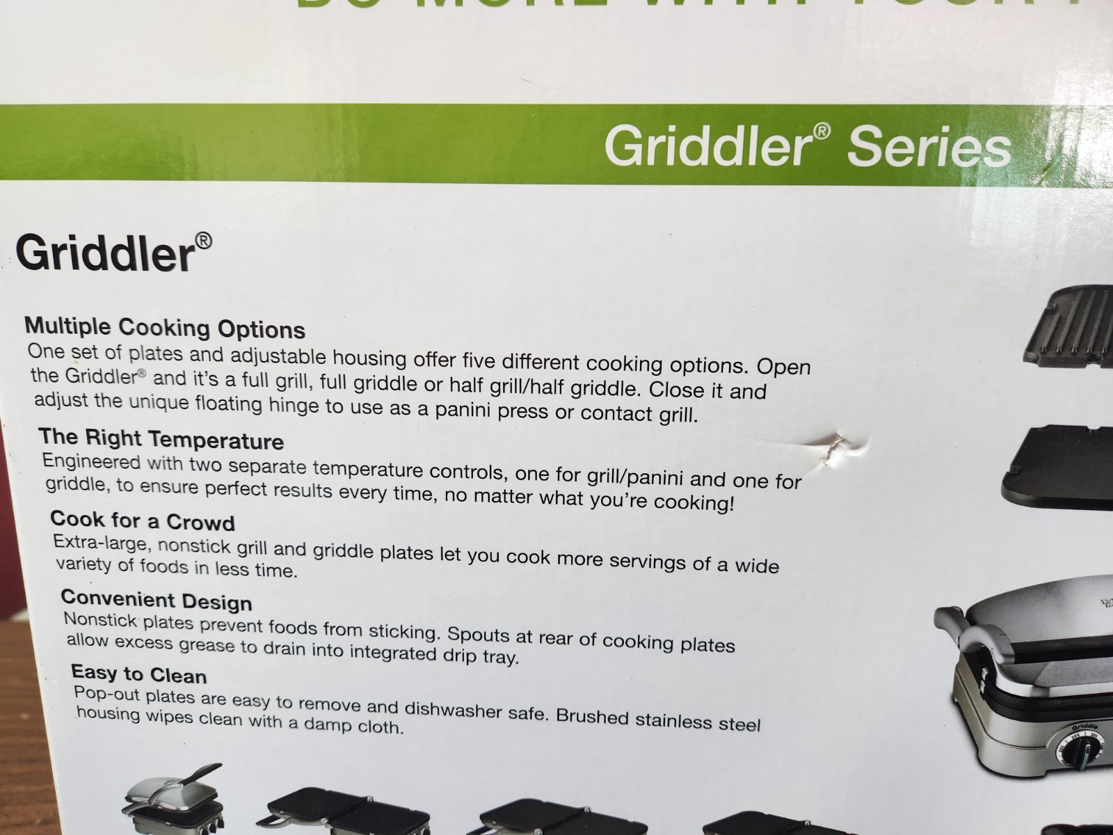 Cuisinart Griddler GR-4N 5-in-1 Full Grill Griddle Half/Half Panini Press NEW!!